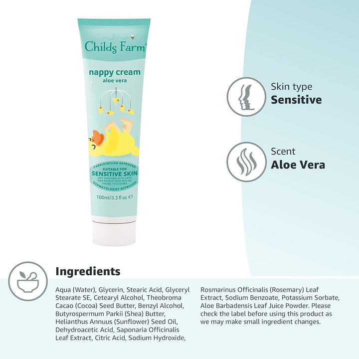 Childs Farm - Baby Nappy Cream Aloe Vera Nappy Cream (100ml) (‎100111396)