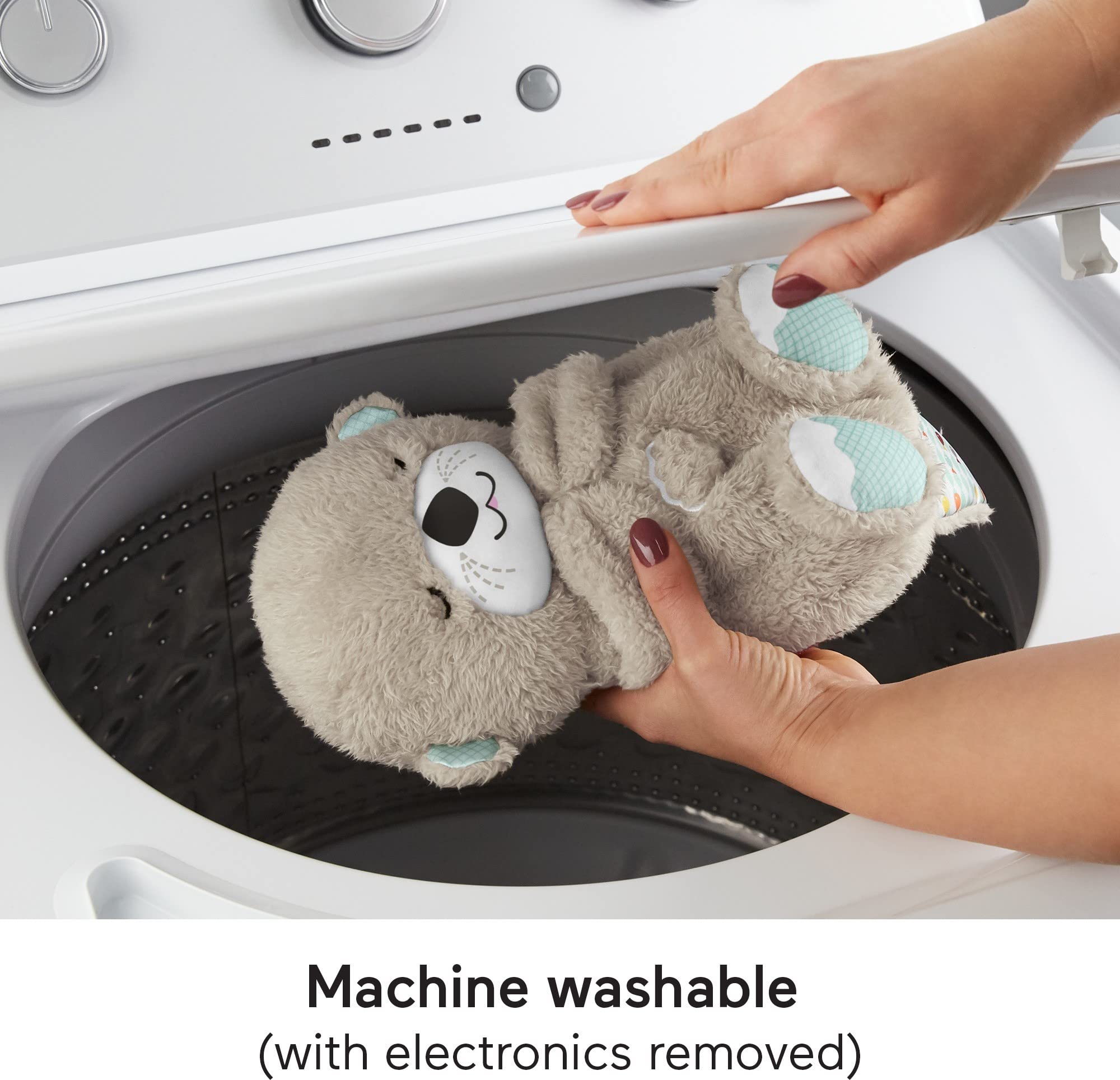Fisher-Price Soothe 'N Snuggle Otter - Plush Sleep Soother with Breathing Motion, Music & Lights for Newborns 5