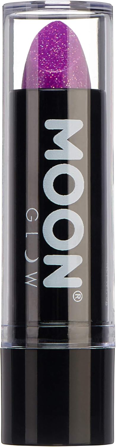 Moon Glow - Neon UV Glitter Lipstick (19g) - Purple