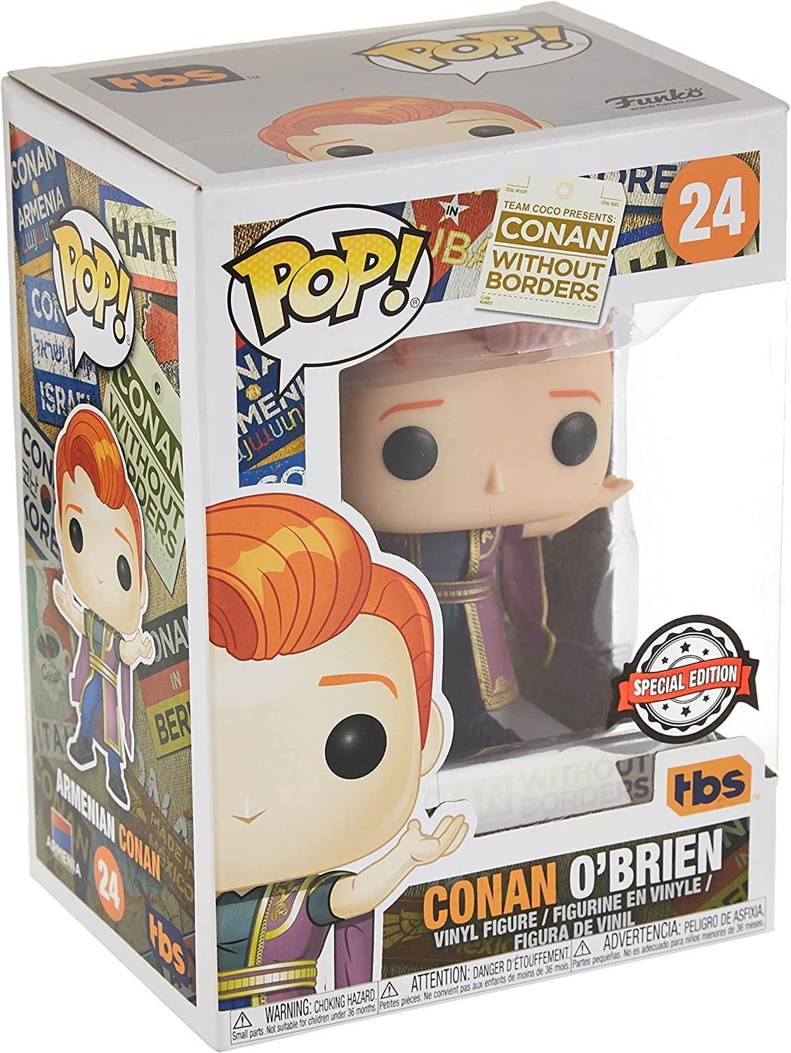 Conan senza frontiere Conan O&#39;Brien Exclu Funko 34930 Pop! Vinile #24