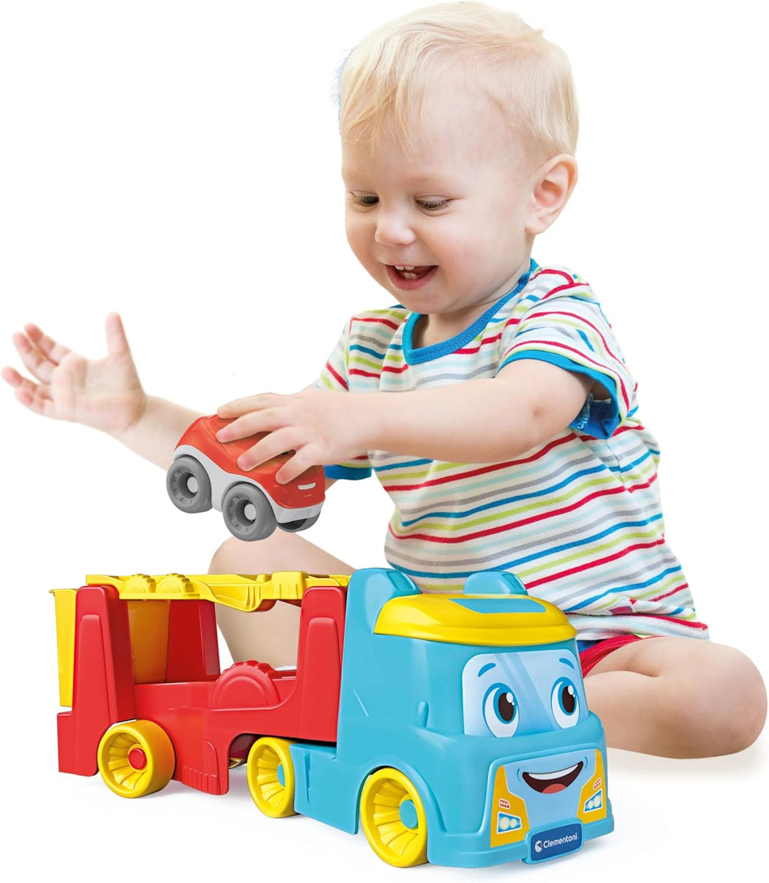 Clementoni Baby Infant Tumbling Cars Truck - Early Development & Sensory Play for Ages 12 Months to 3 Years