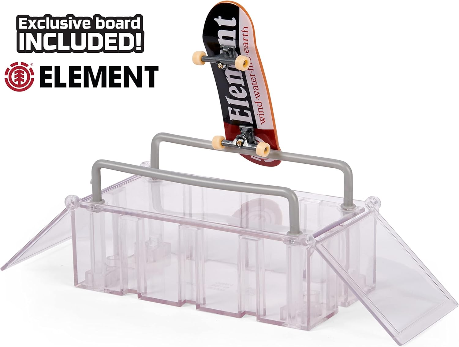 Tech Deck Play and Display Transforming Ramp Set and Carrying Case with Exclusiv 5