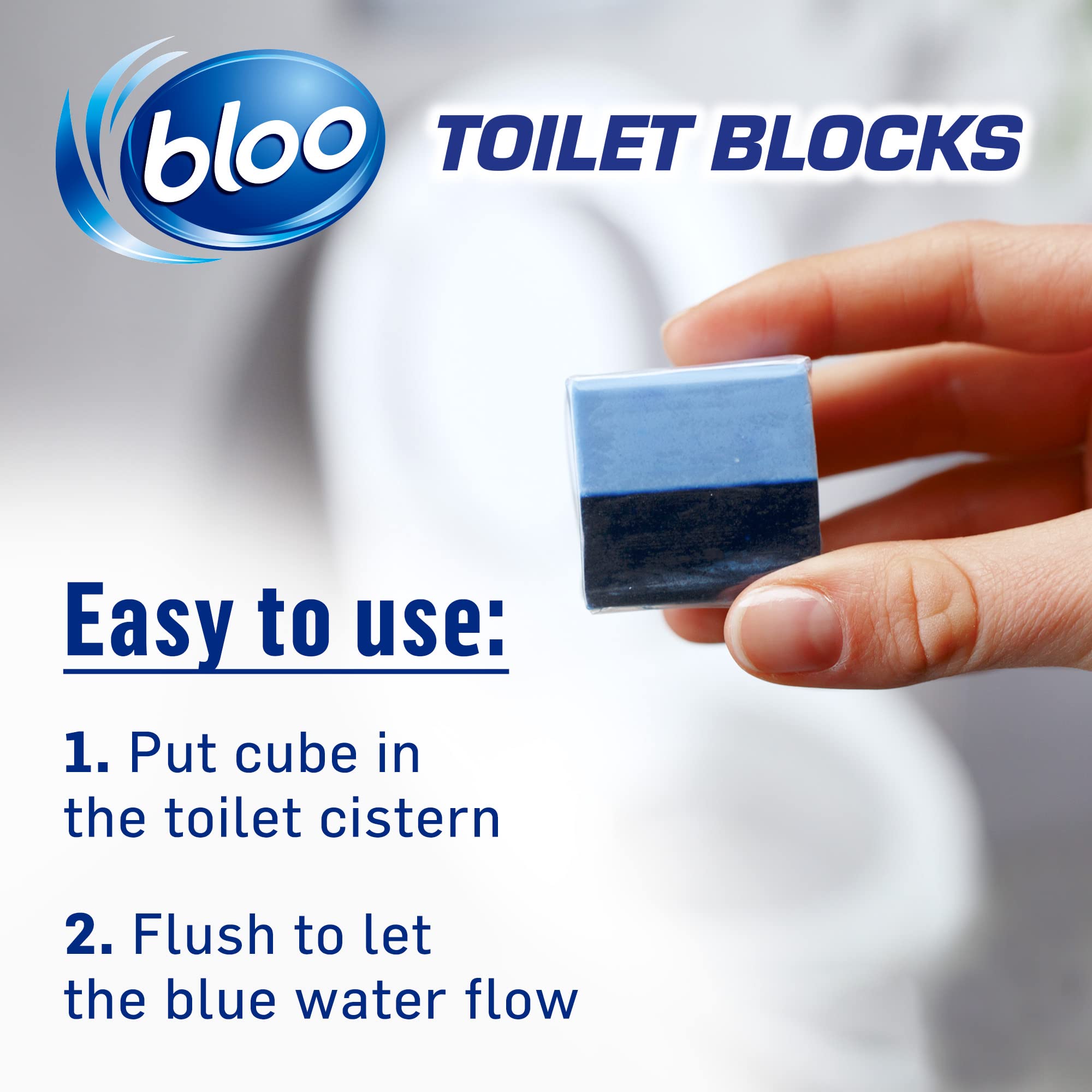Bloo - Original Blue Toilet Block In-Cistern Cleaner, 16 Pack 4