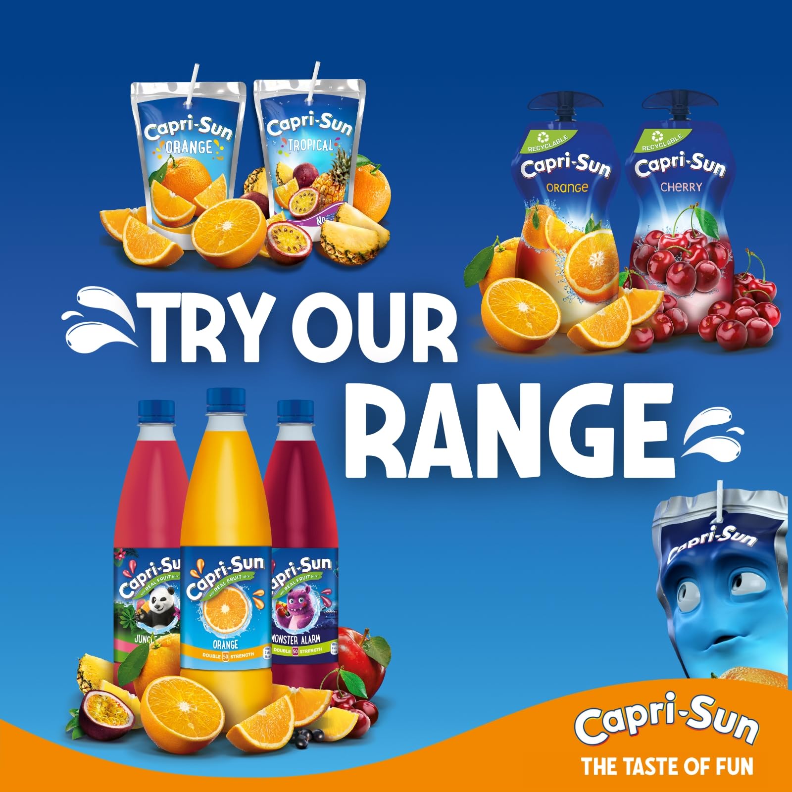 Capri-Sun Zero Orange Kids Juice Drink (4 x 200ml) - No Added Sugar, Gluten Free, Vegan 11