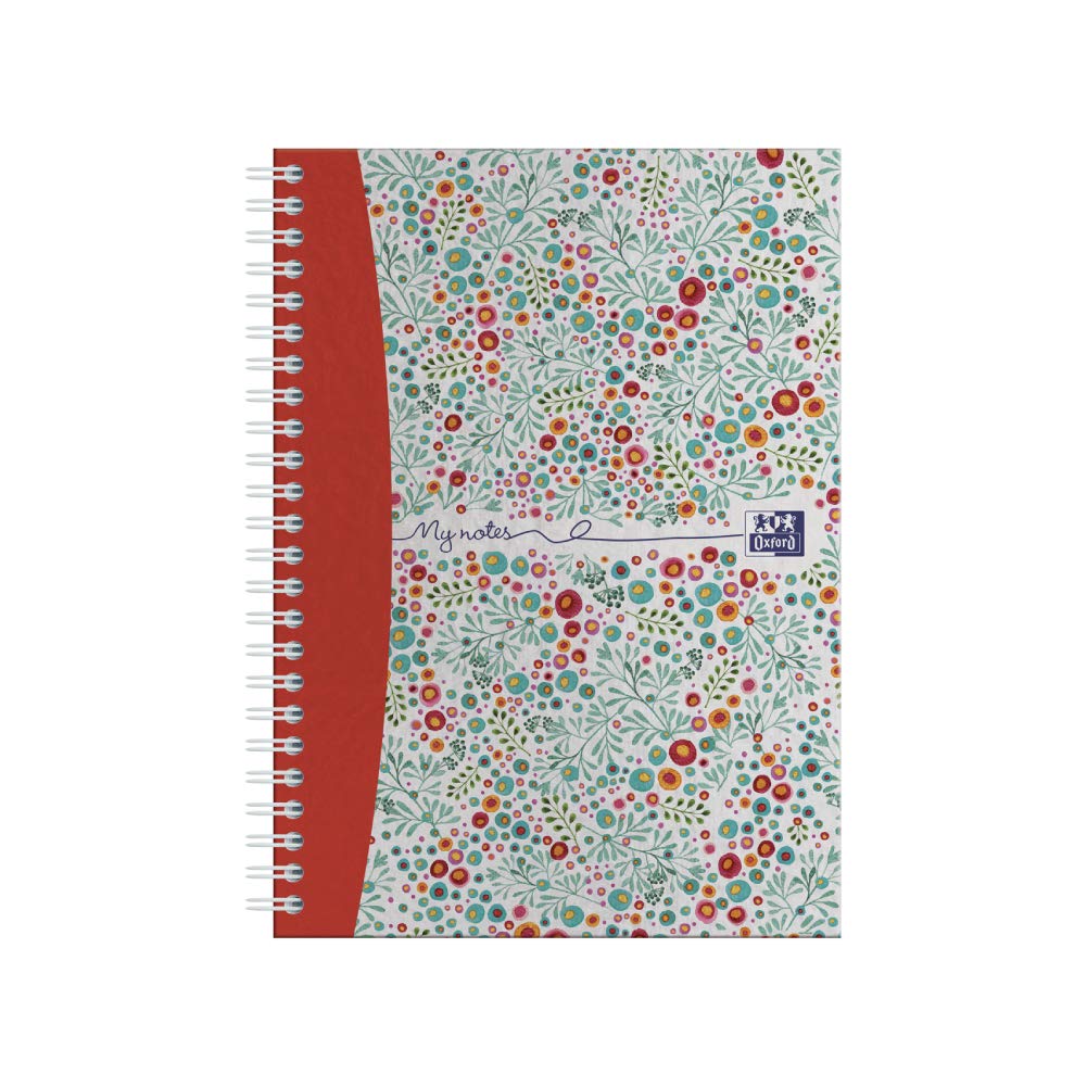 Oxford Bloom A5 Hard Cover Wirebound Notebook - Ruled, 140 Pages, Scribzee Enabled 1