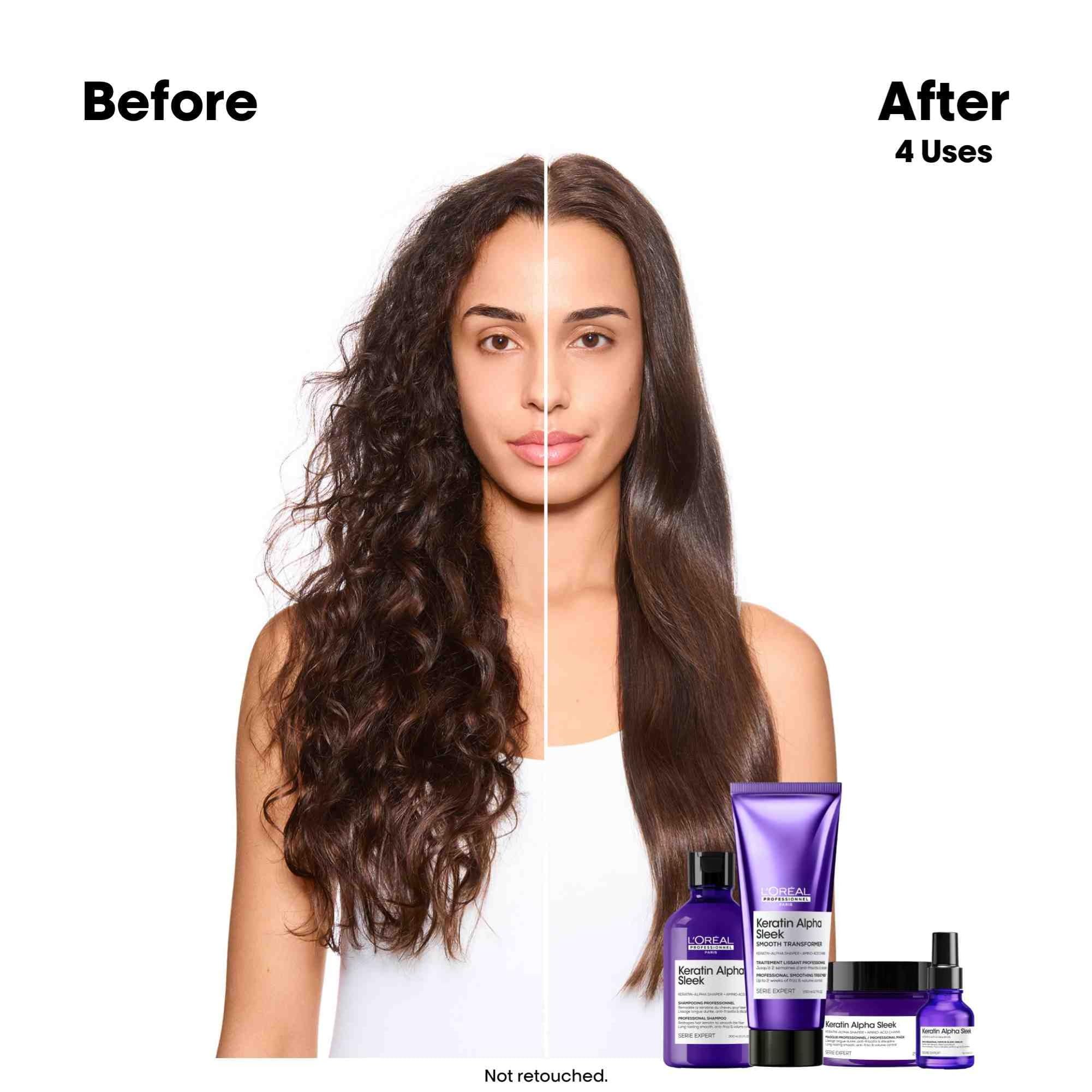 L'Oréal Professionnel Keratin Alpha Sleek Anti-frizz Hair Mask - 2 Weeks Frizz Control | 250g 4