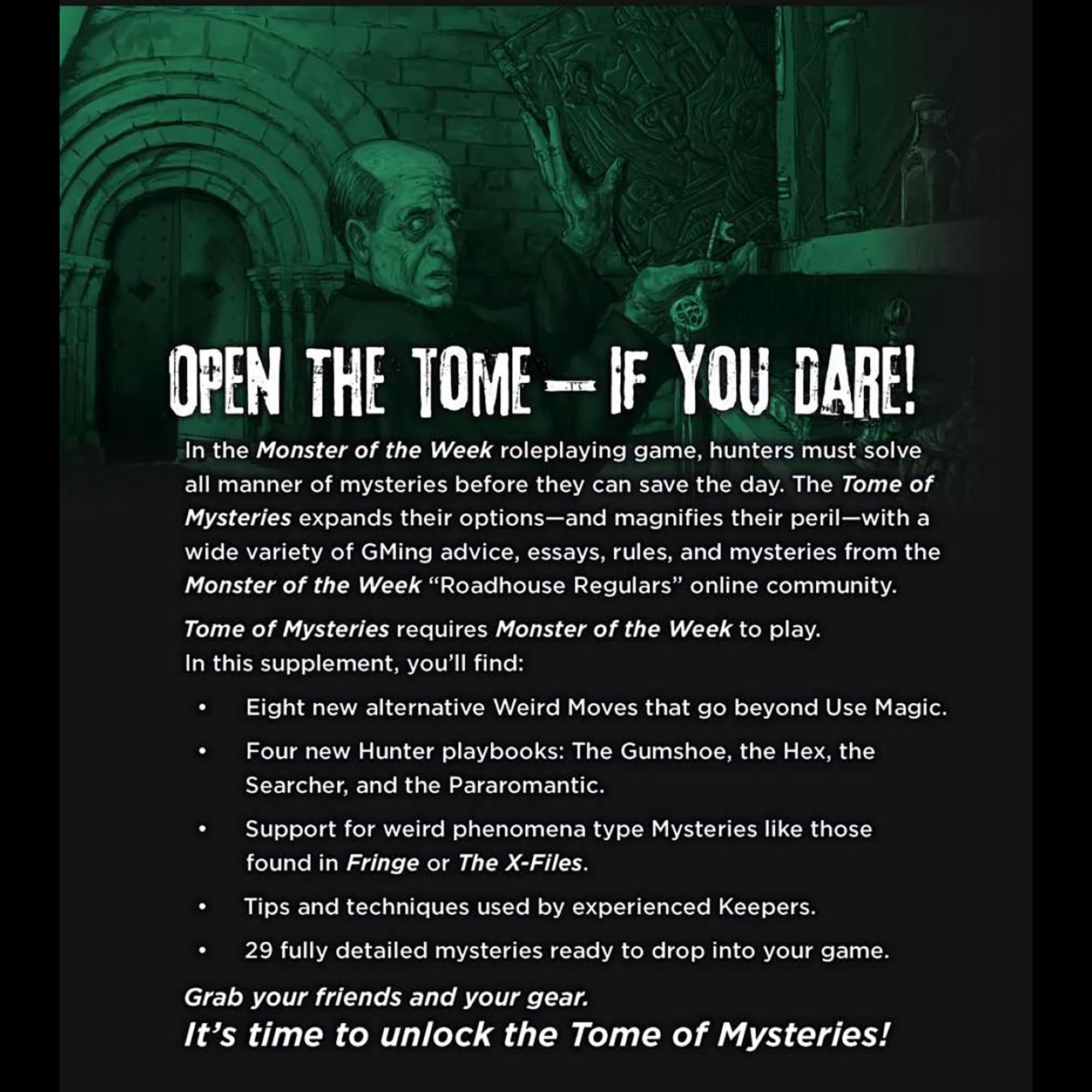 Evil Hat Productions Monster of The Week: Tome of Mysteries RPG Supplement | Hardcover