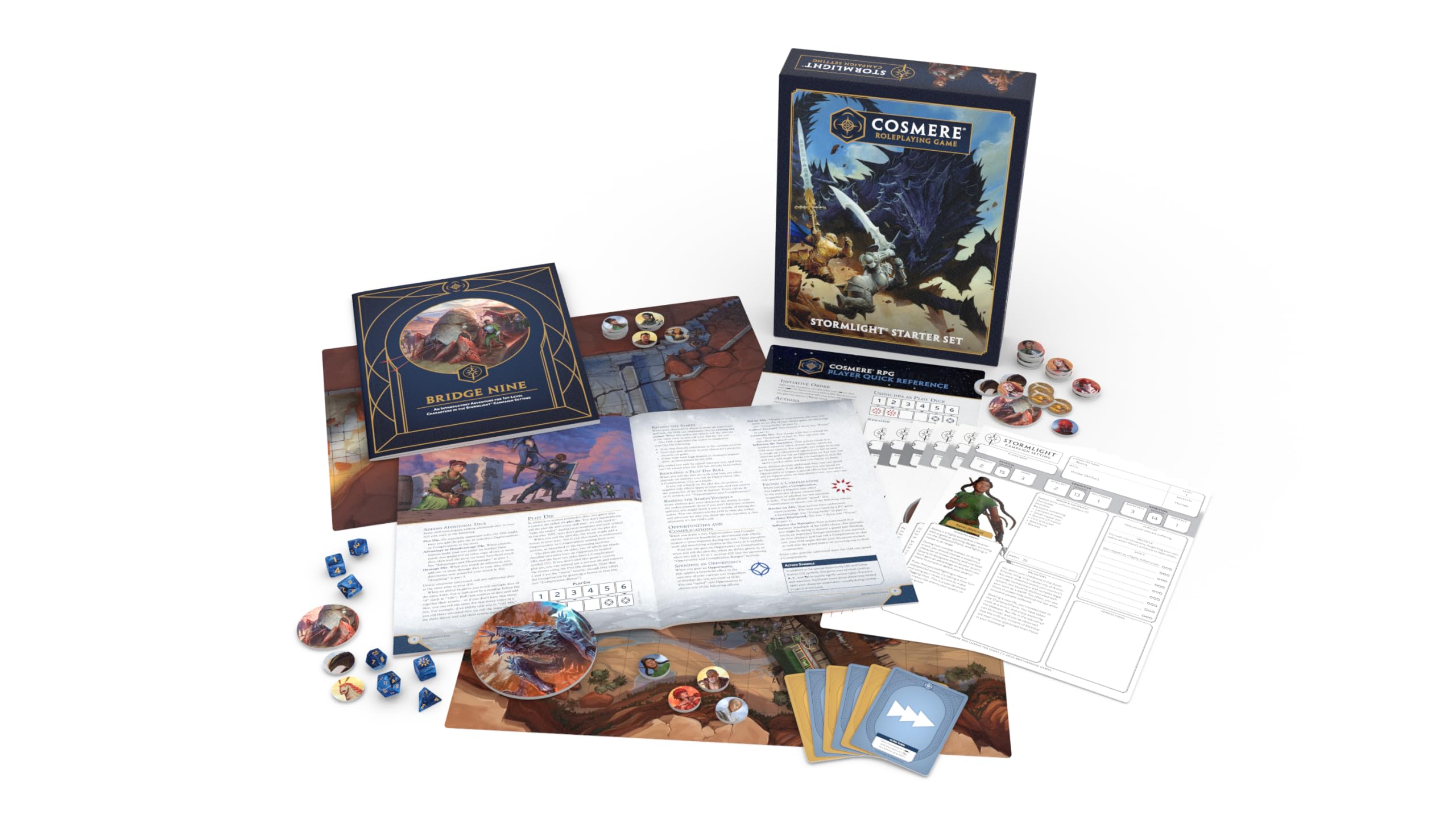 Brotherwise Games Stormlight Archive Roleplaying Game Starter Set | Ages 13+ | Complete Cosmere RPG Kit 1