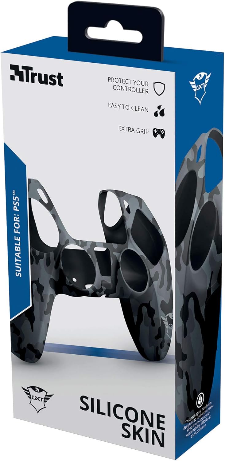 Trust GXT 748 PS5 Controller Skin – Anti-Slip Silicone Cover for DualSense 5