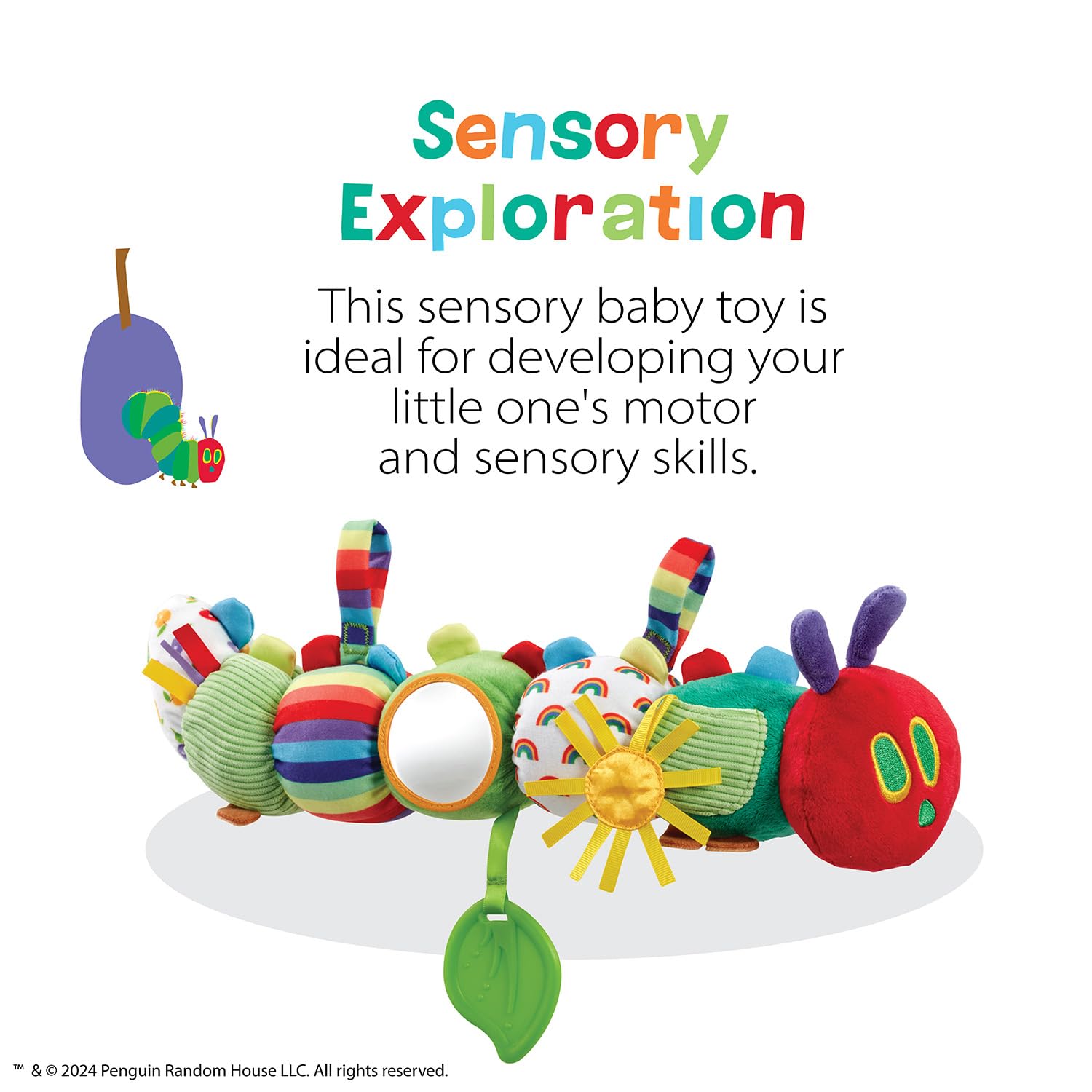 Rainbow Designs The Very Hungry Caterpillar Sensory Baby Toy | Soft Activity Ring | Multicolor 3