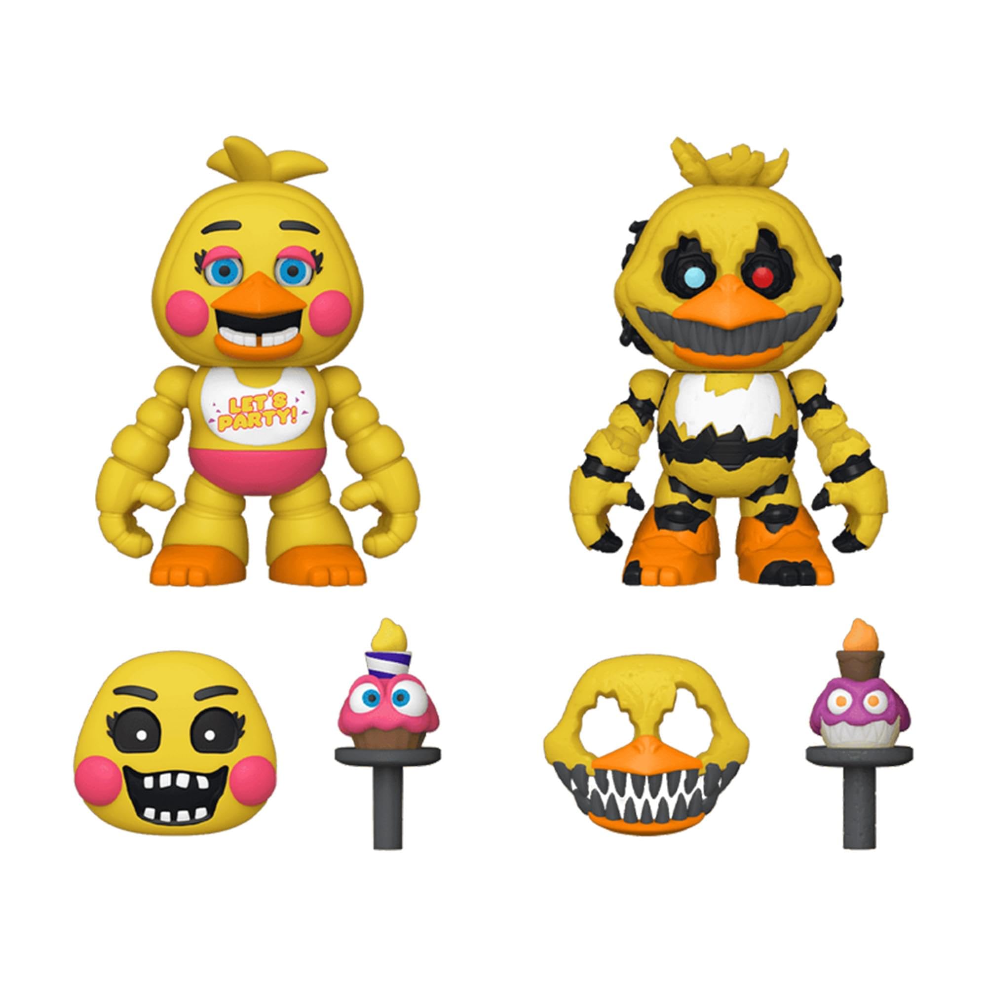 Funko Snapsies Five Nights at Freddy's - Nightmare Chica & Toy Chica Vinyl Figure Set 4