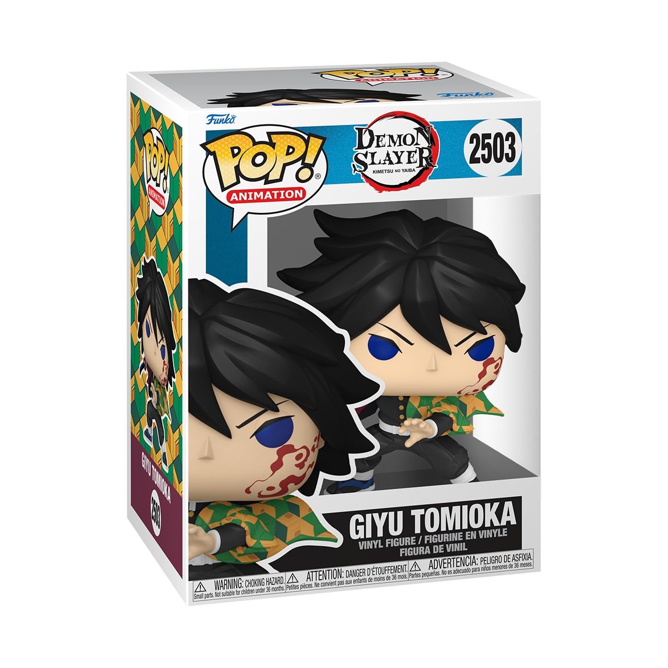 Funko Pop! Animation: Demon Slayer - Giyu Tomioka Vinyl Figure | 3.75 Inches | Ages 3+ | Multicolor