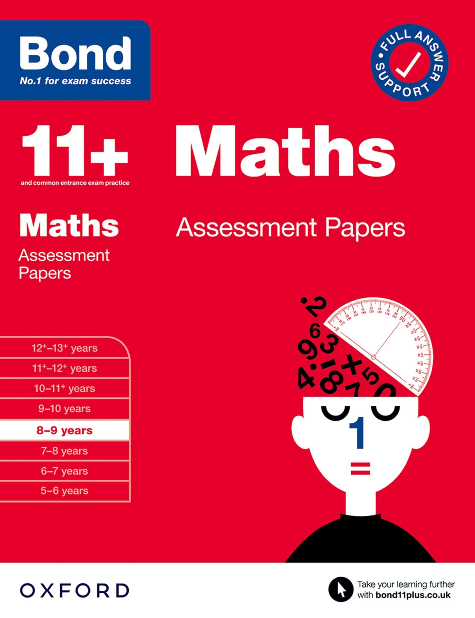 Bond 11+ Maths Assessment Papers - Ages 8-9 | Paperback | 80 Pages