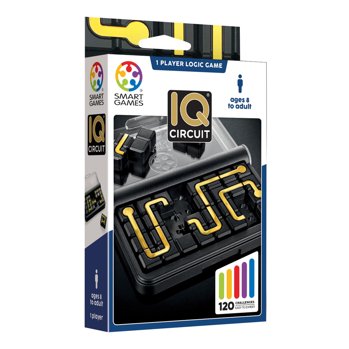 SmartGames IQ-Circuit Puzzle Game - 120 Challenges | Ages 8+ | Plastic