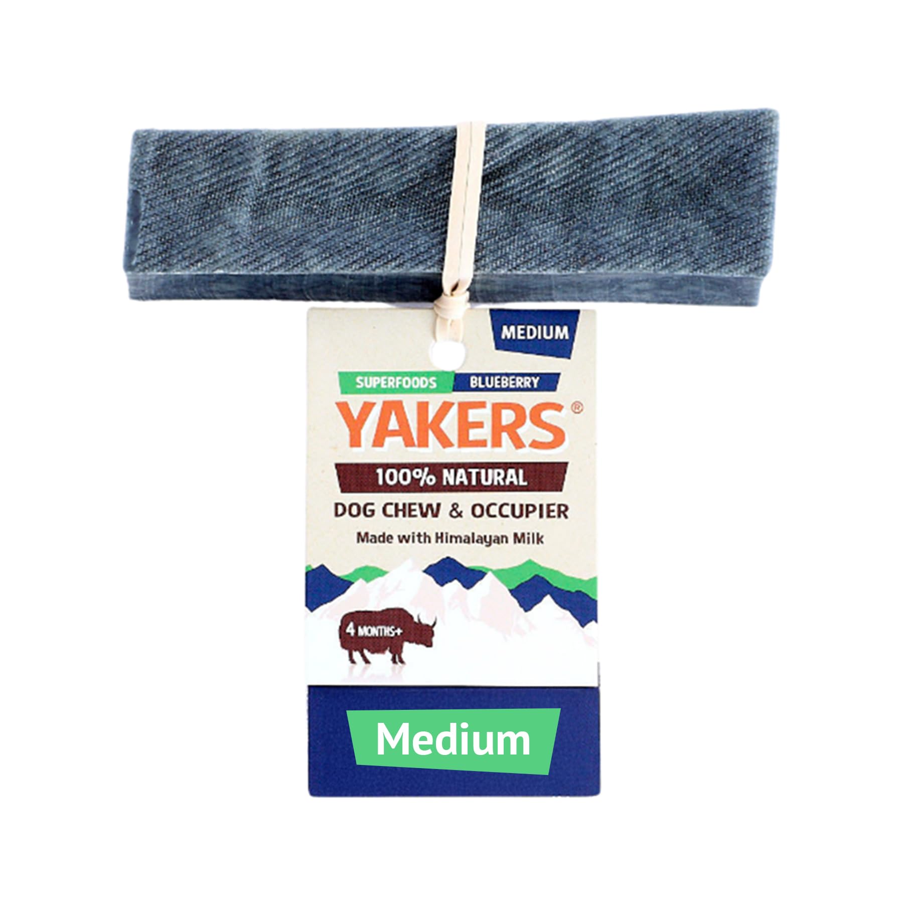 Yakers Blueberry Dog Chew - Medium Size | Protein & Calcium Rich | Promotes Dental Hygiene 1