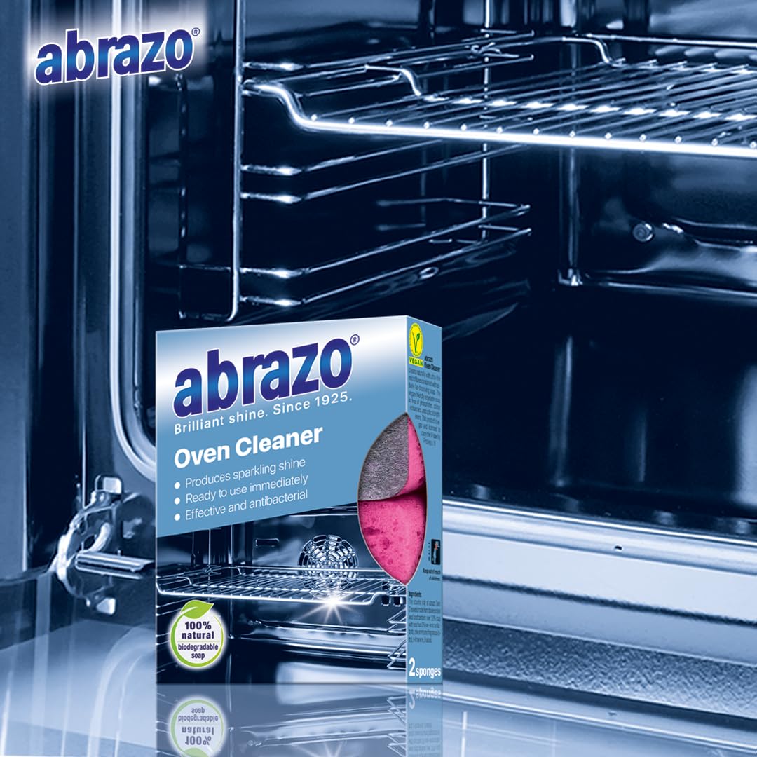 abrazo Oven Cleaner Wipe for Ovens, Doors, Racks & Trays | 2 Count (Pack of 1) | Unscented 2