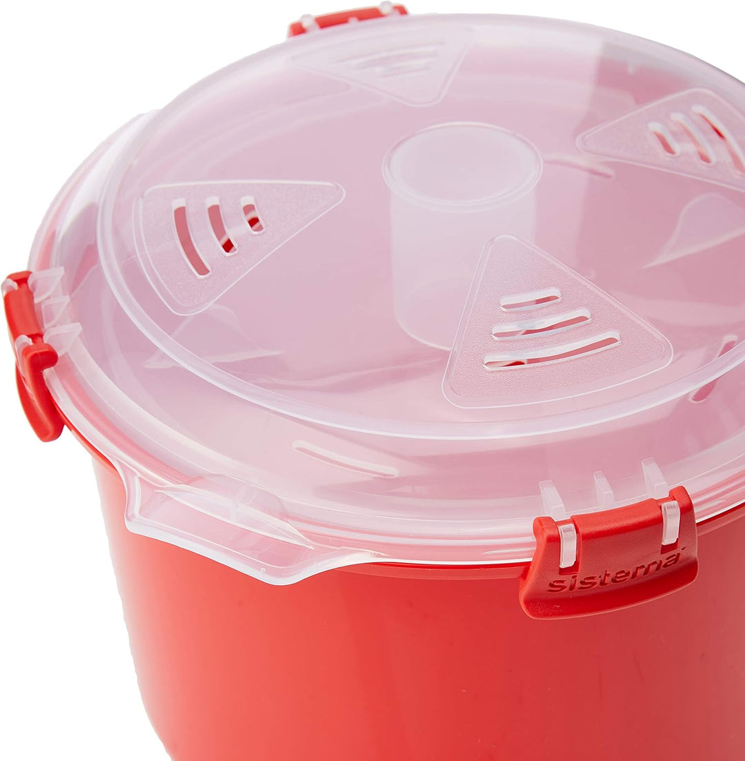 Sistema Microwave Rice Cooker | 2.6 L | Dishwasher Safe | BPA-Free | Red/Clear (1110ZS)