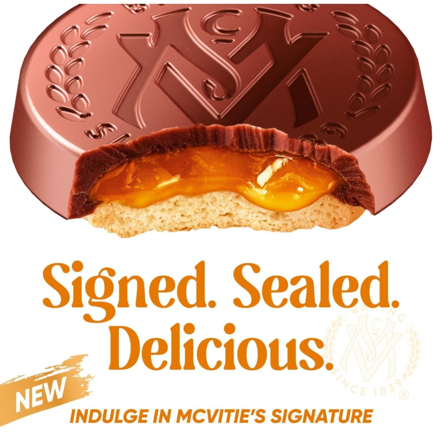 McVitie's Signature Caramel Chocolate Rounds Biscuits (109 g) 4