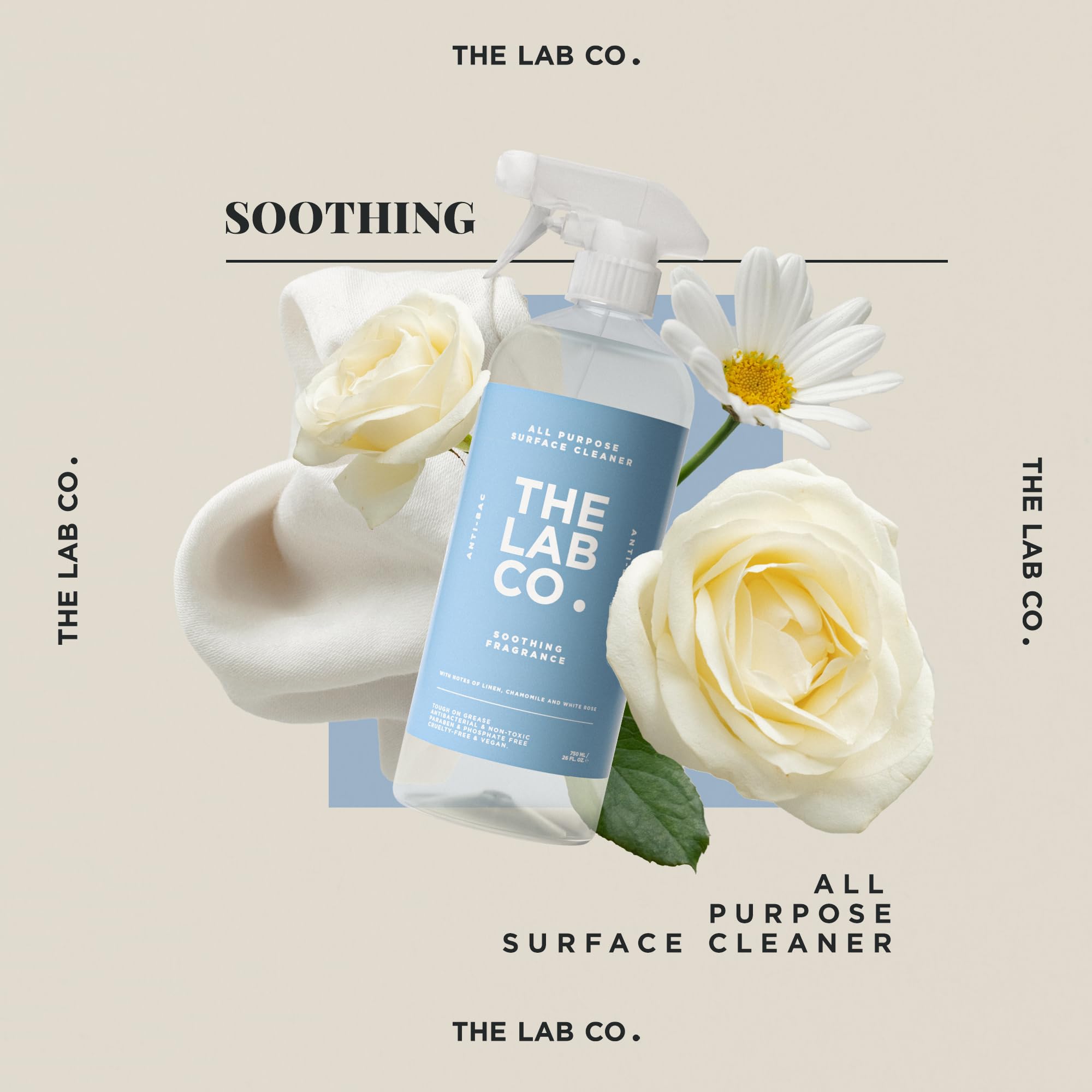 The Lab Co. Antibacterial All Purpose Cleaner - Multi Surface, Streak Free | 750 ml