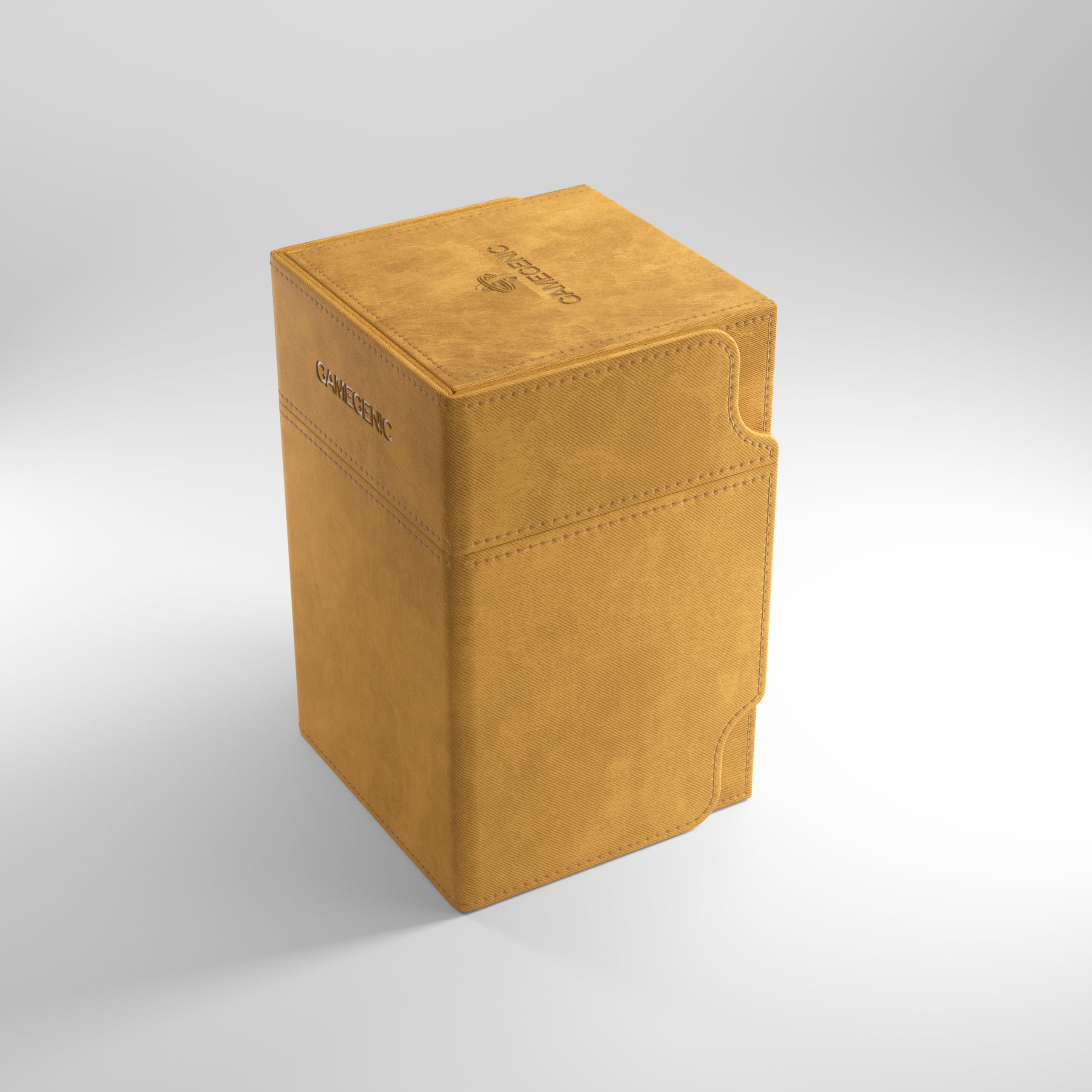 Gamegenic Watchtower 100+ XL Card Box - Holds 100 Double-Sleeved Cards | Sand Color | Portable