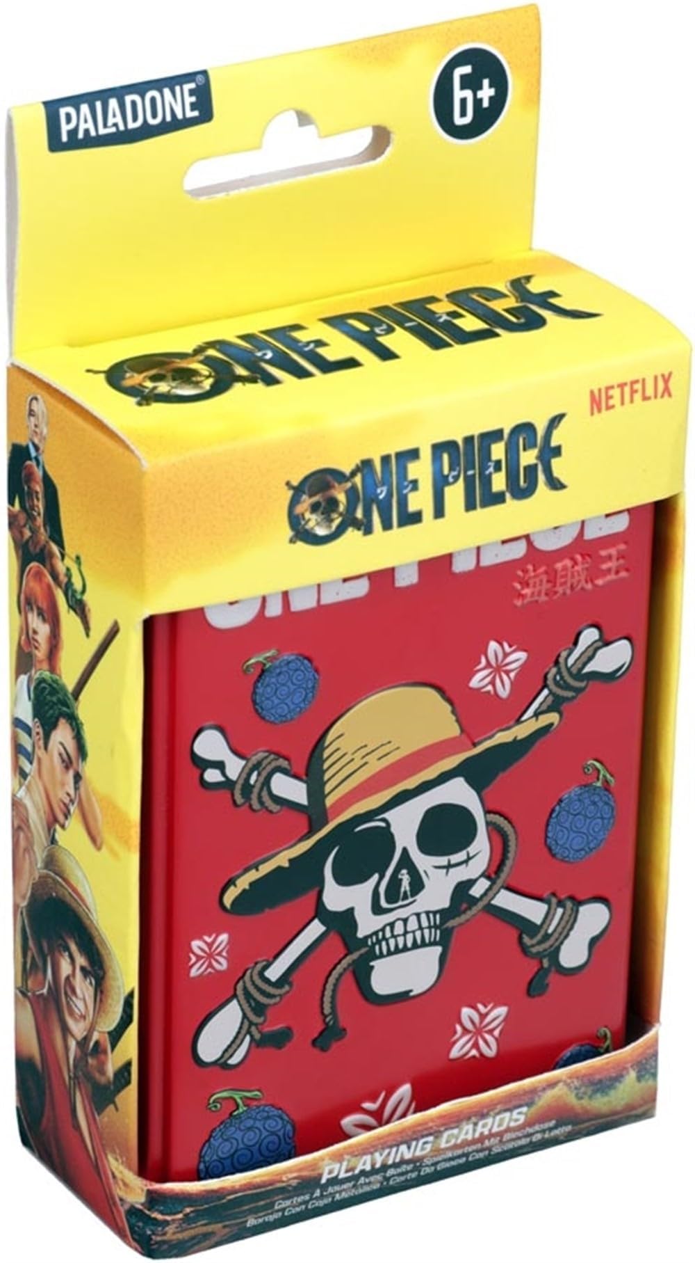 Paladone One Piece Jolly Rogers Playing Cards for Poker, Rummy, Go Fish | Adult Collectible Tin 1