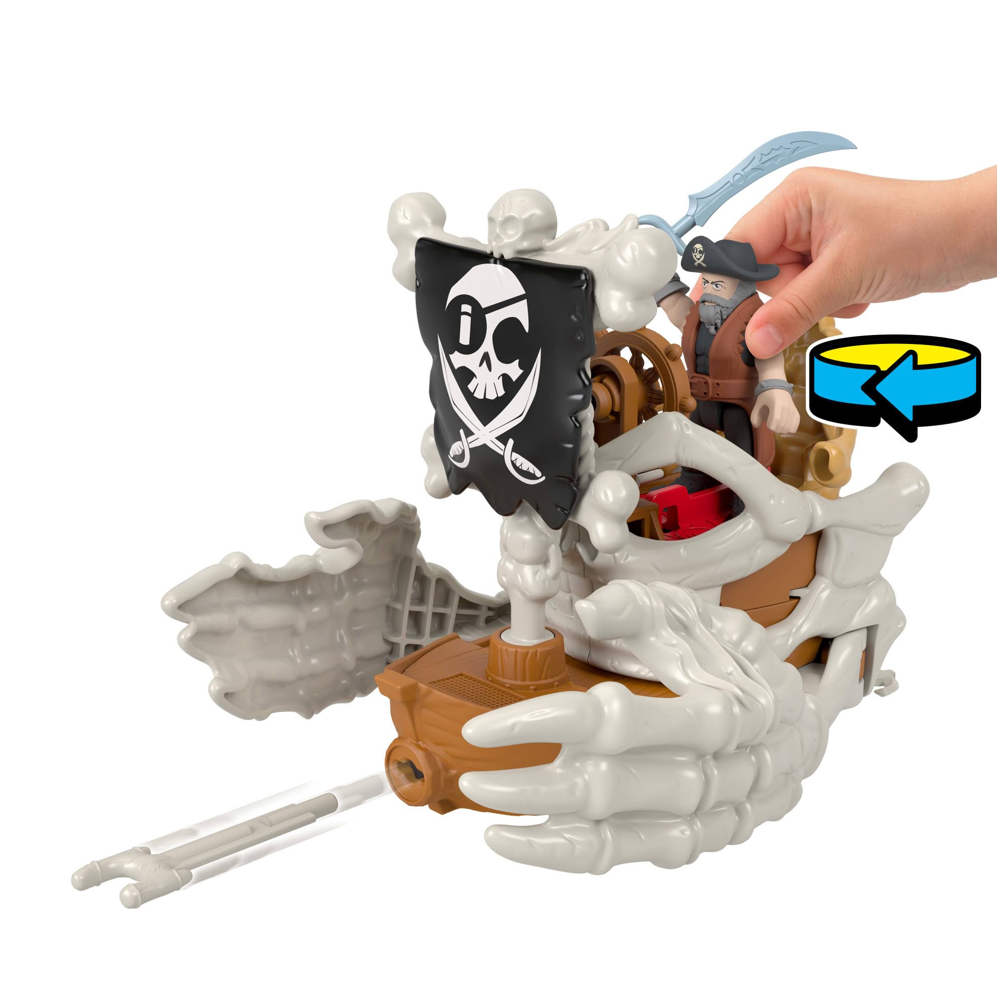 Fisher-Price Imaginext Billy Bones Pirate Bundle Playset with 3 Action Figures | Ages 3Y+ 5