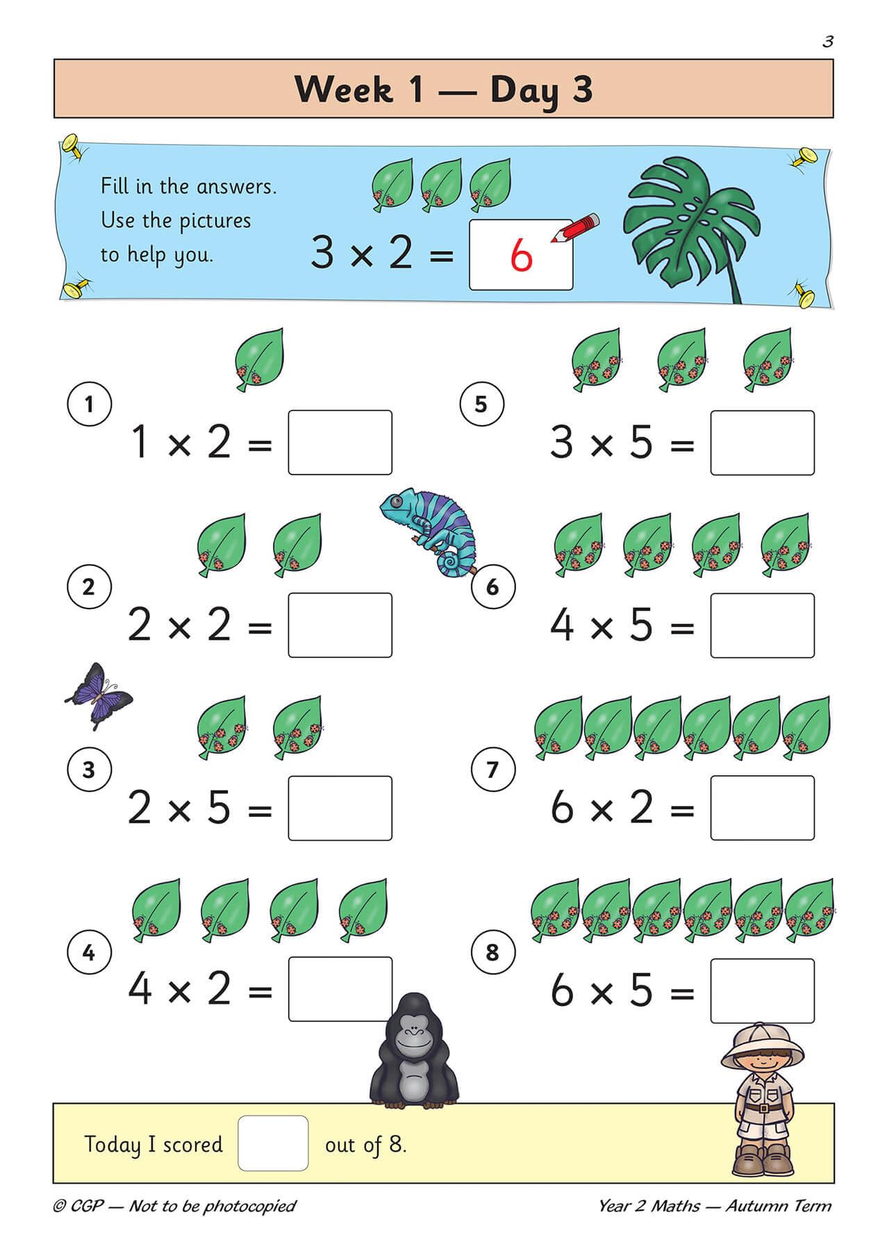CGP KS1 Maths Year 2 Daily Practice Book - Autumn Term | Ages 6-7 | Paperback 4
