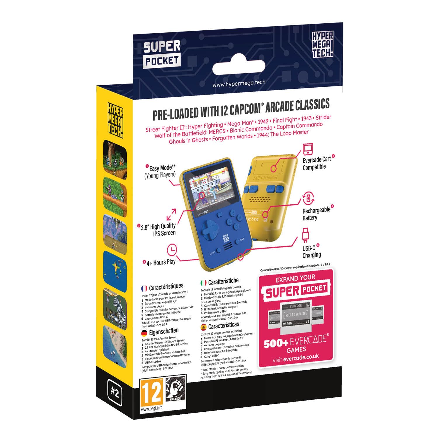 Evercade Capcom Super Pocket - Portable Arcade Gaming Console 5