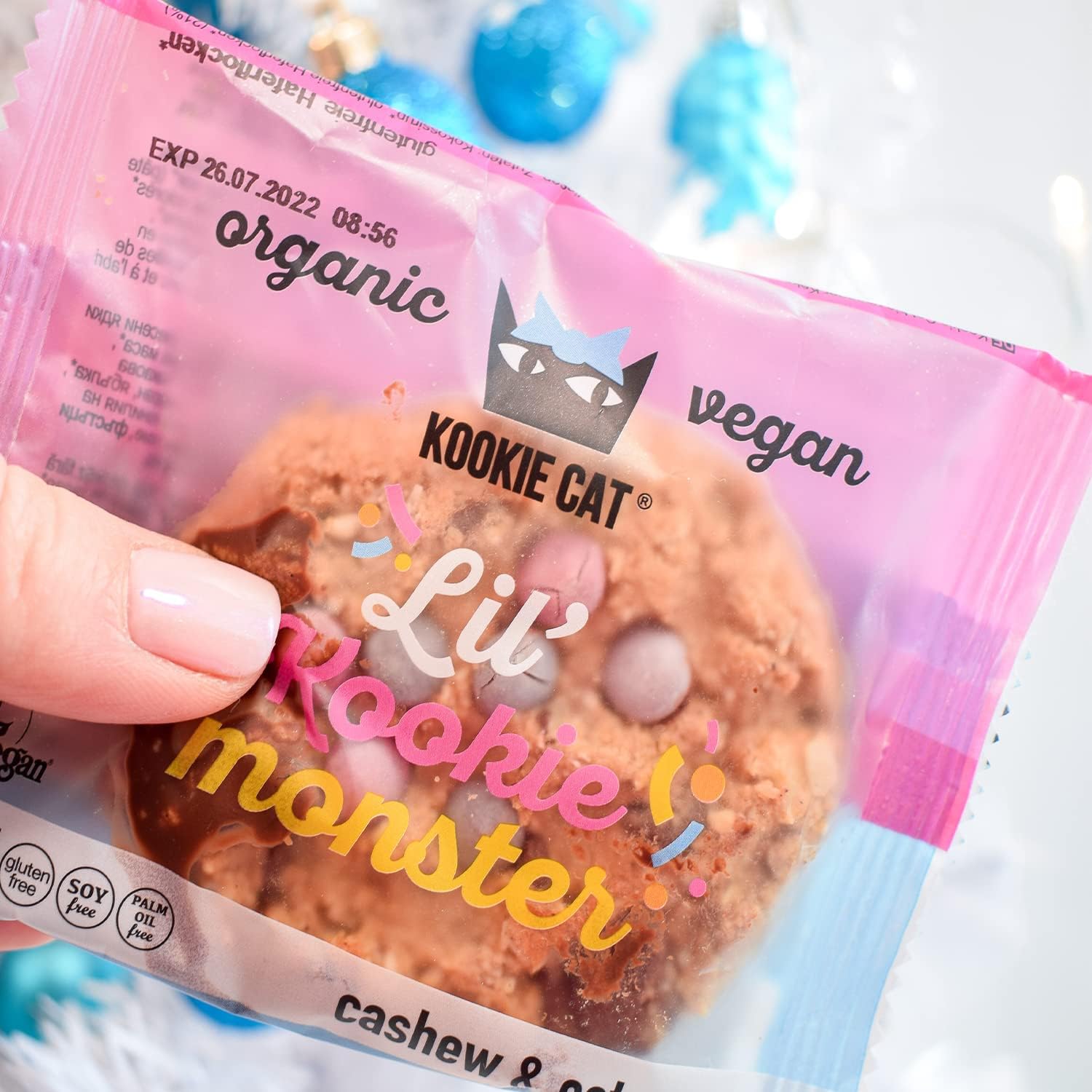 Kookie Cat Lil’ Kookie Monster - Vegan Gluten-Free Cookies, Individually Wrapped 4