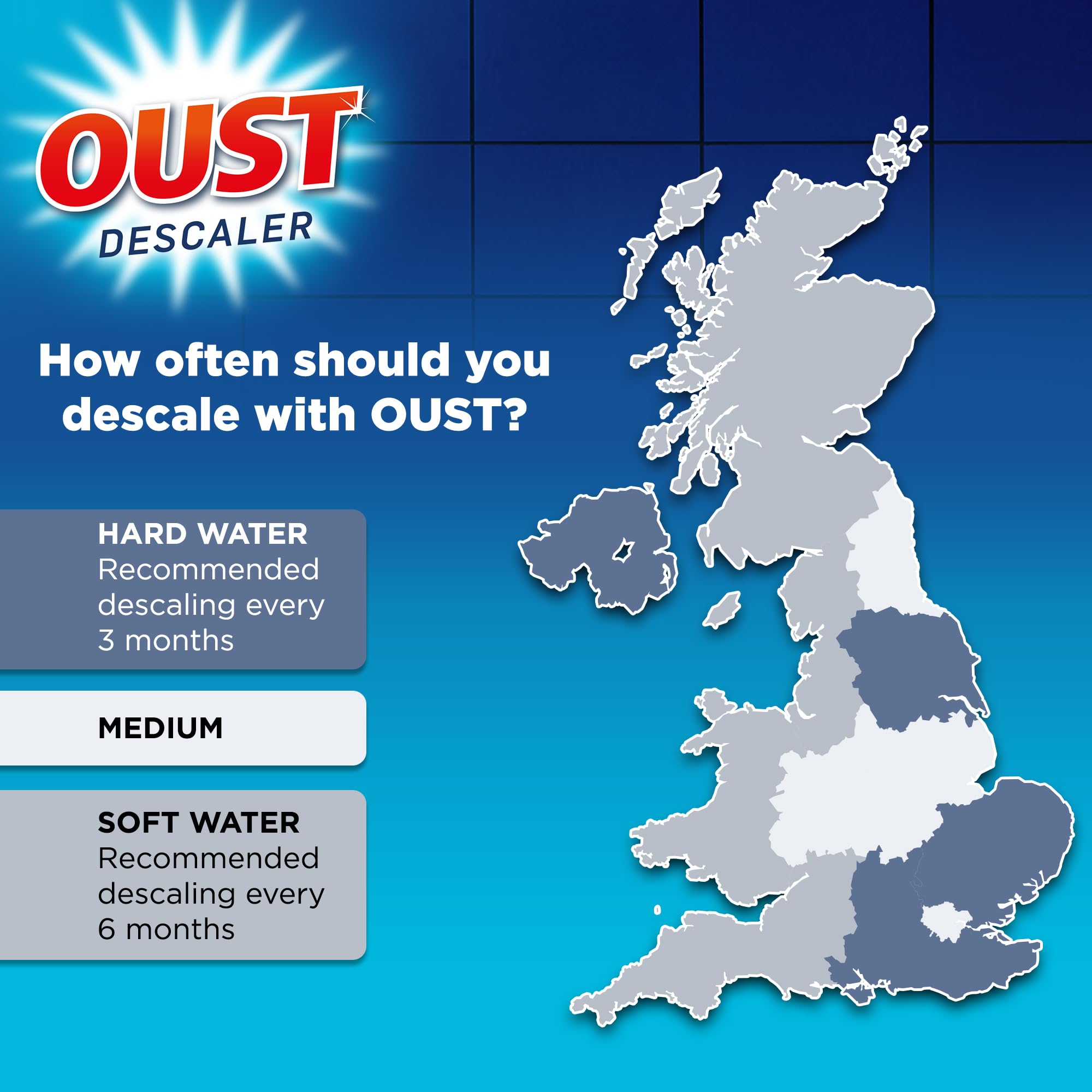 Oust Powerful All Purpose Descaler - Removes Up to 100% Limescale | 6 Pack (18 Sachets Total) 5
