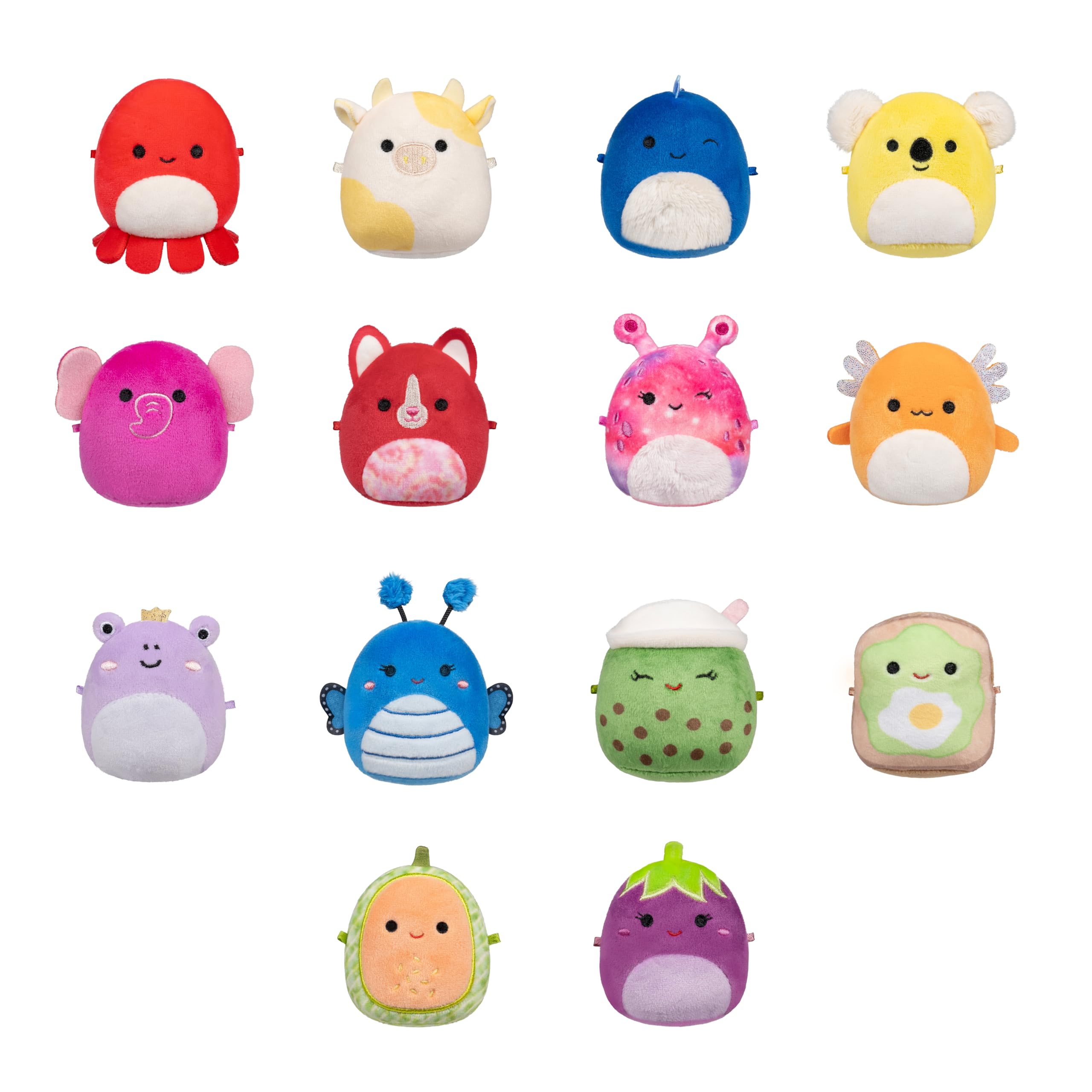 Squishmallows Original Micromallows Plush Rainbow 14-Pack | 2.5-inch Micro Plush | Amazon Exclusive