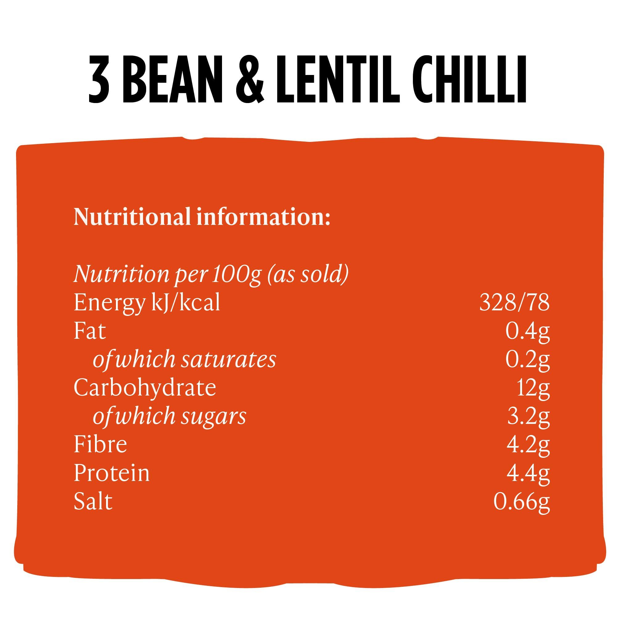 Merchant Gourmet Ready-to-Eat 3-Bean & Lentil Chilli with Chipotle | 6 x 280g Pouches | High Protein & Fibre 4