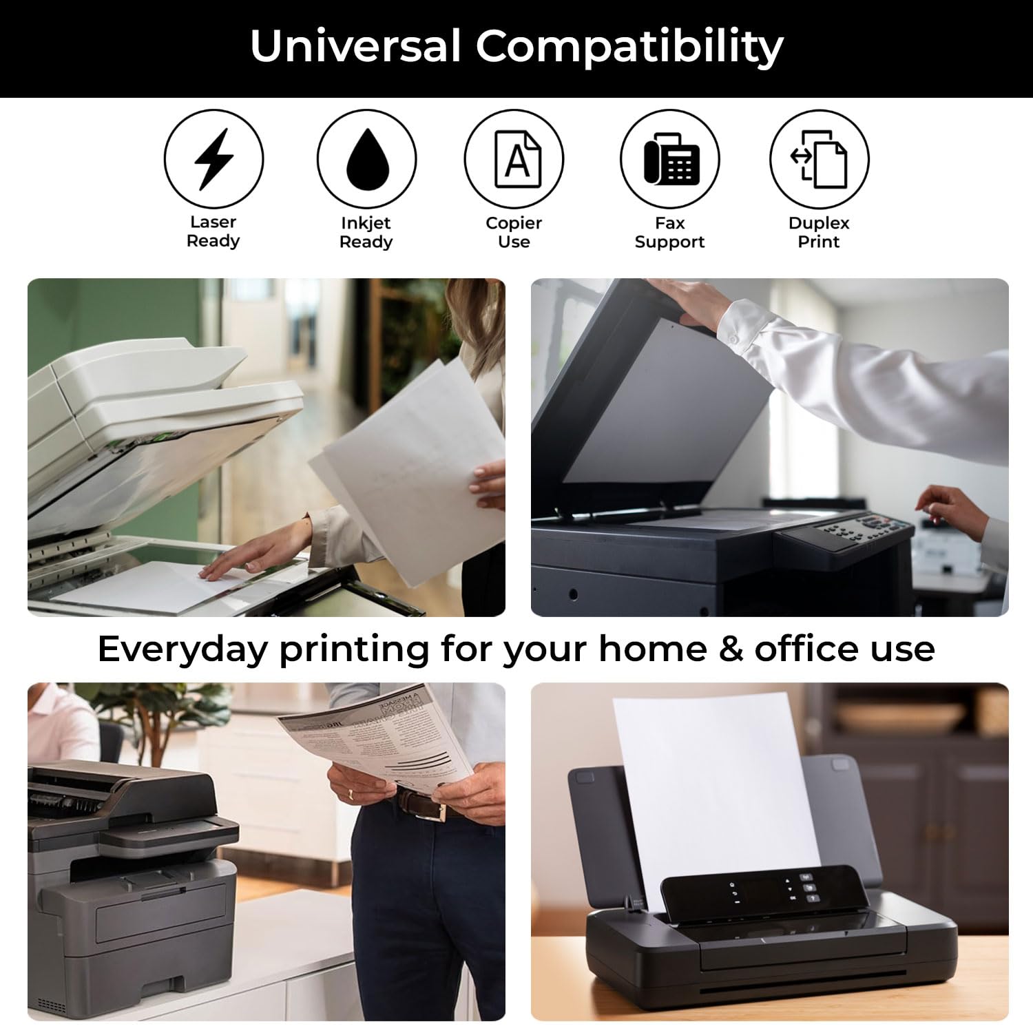 iSOUL A4 Copy & Multipurpose Printer Paper - 500 Sheets White | Recycled Fiber 2