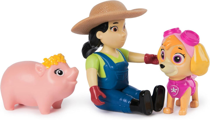 Paw Patrol Skye, Farmer Yumi, and Piggie Figures - Adventure-Ready Playset for Kids Ages 3+