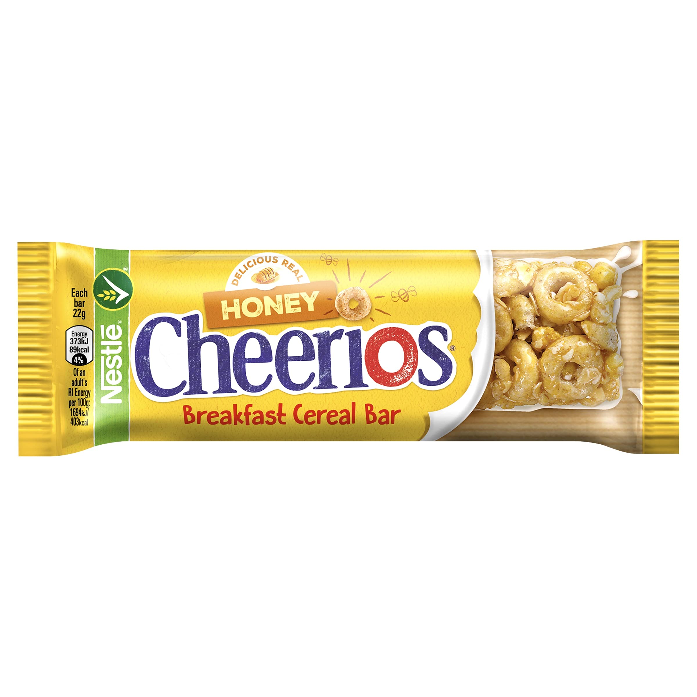 Nestlé Honey Cheerios Cereal Bars - Whole Grain & Honey Flavor | 6 x 22g Pack