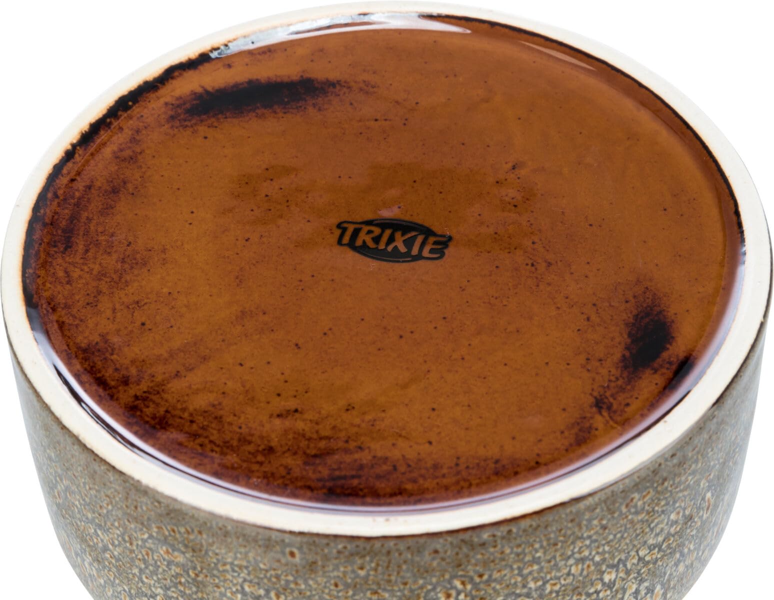 Trixie Ceramic Dog Bowl - 400 ml, Brown, Ø 13 cm 2