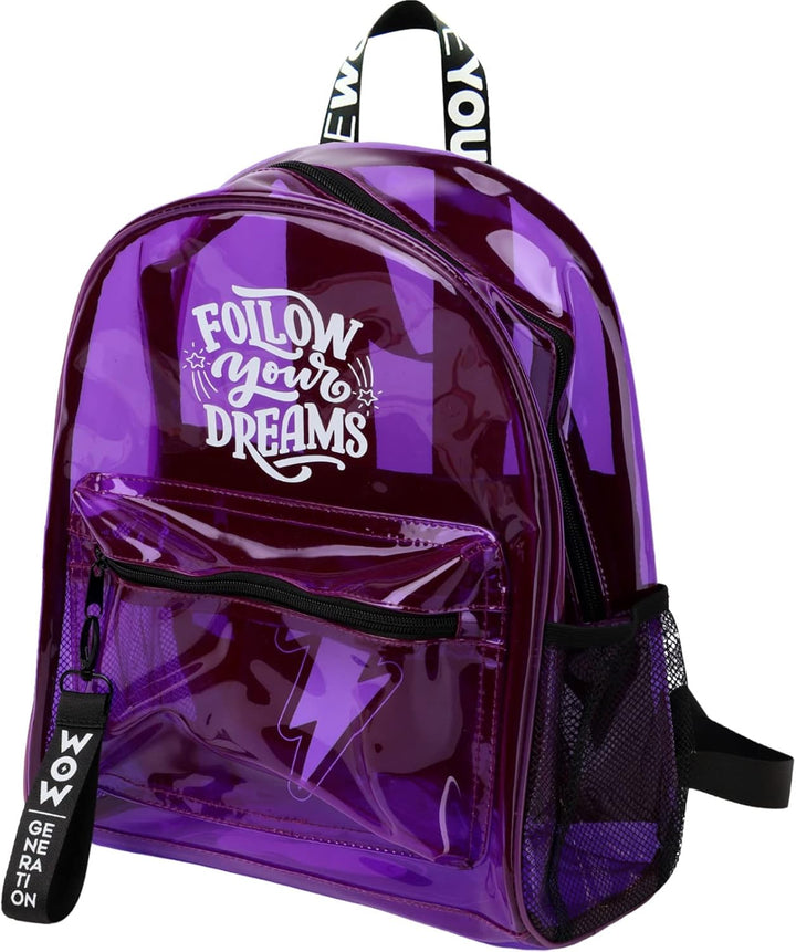 Kids Euroswan WOW Girl Transparent Backpack (WOW00047)