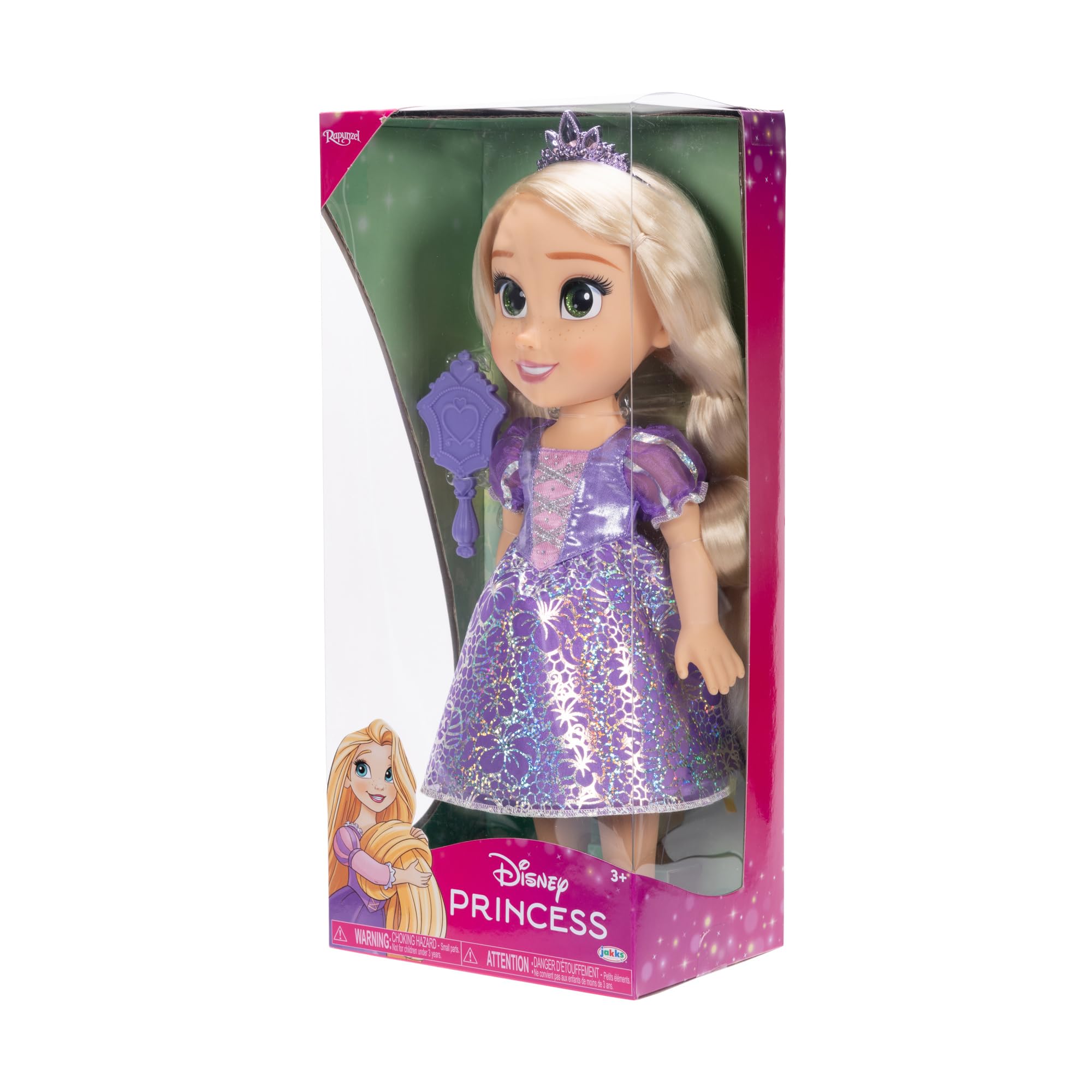 Disney Princess Rapunzel Fashion Doll - 14”/35cm Tall, Platinum Holofoil Dress, Articulated | Ages 3+ 3