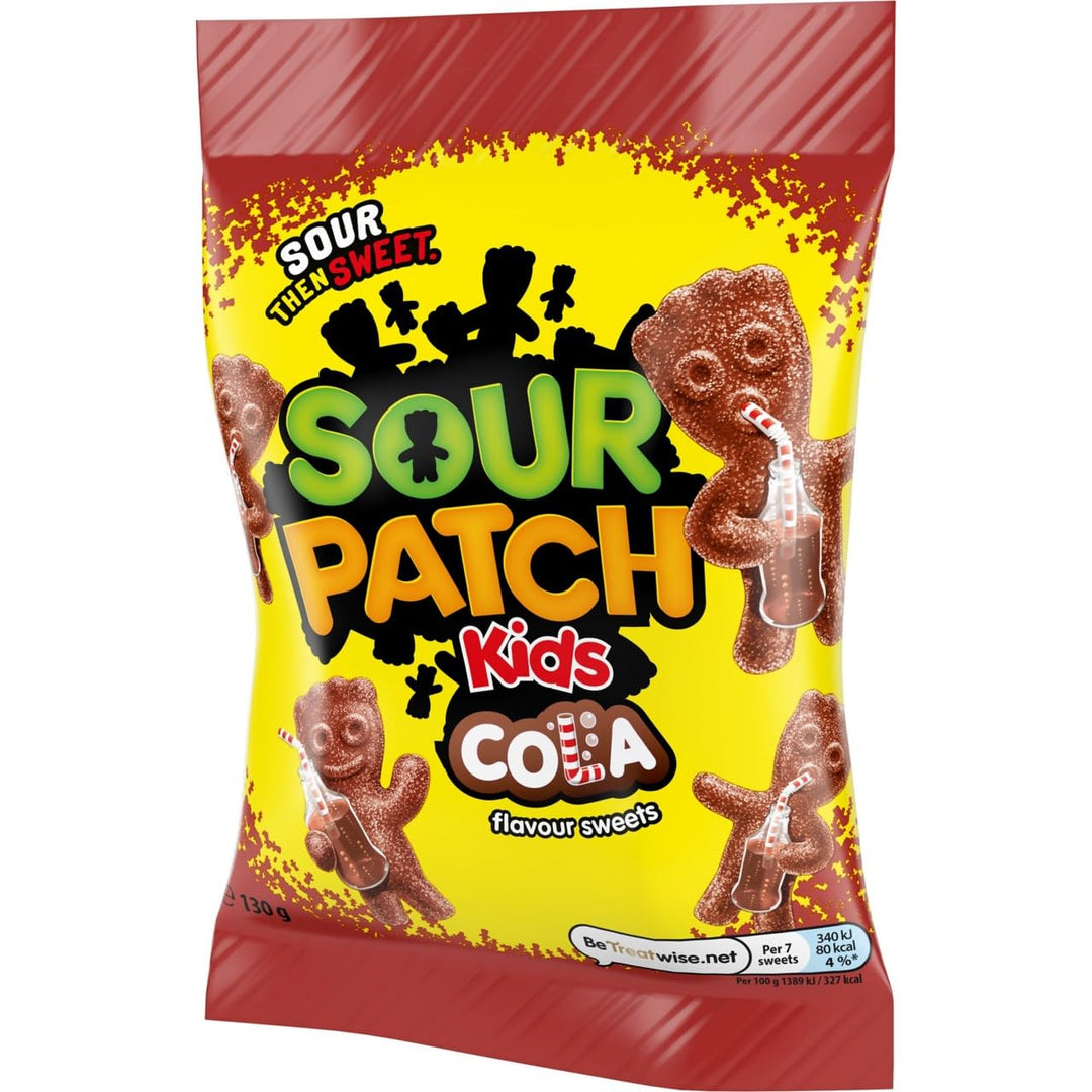 Sour Patch Kids Cola Flavour Tangy Sour Then Sweet Chewy Candies 130 g