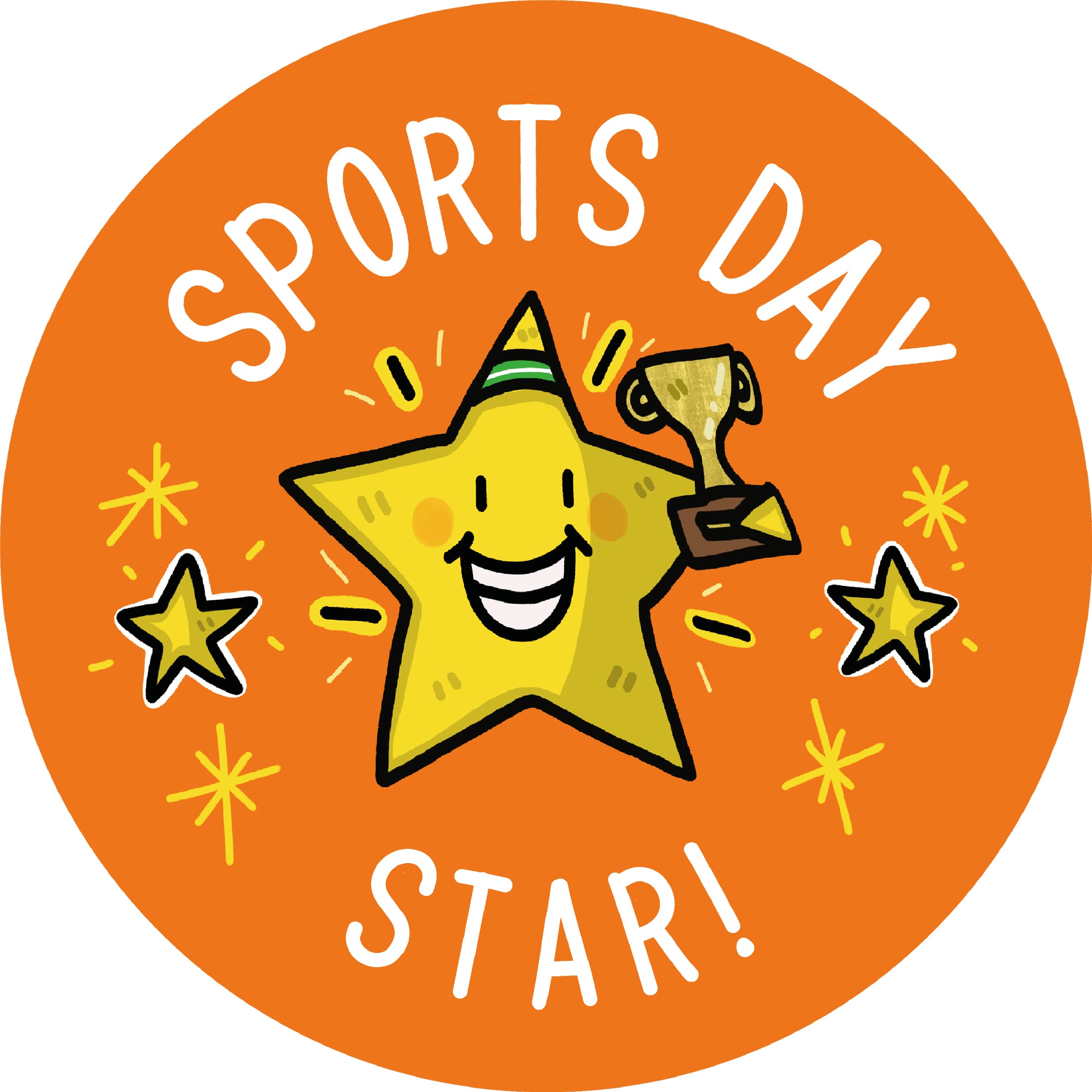 SuperStickers Sports Day Participation Stickers - 250 Round Stickers for Certificates & PE Kits 7