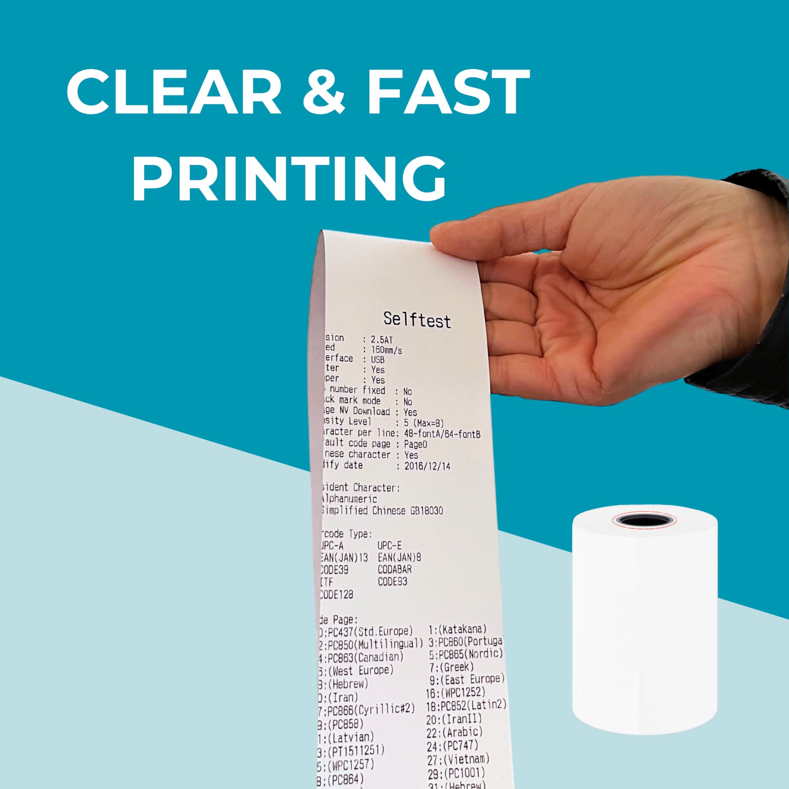 Double Dragon Thermal PDQ Receipt Paper Till Rolls - 57 x 30mm | BPA-Free | Pack of 20 3