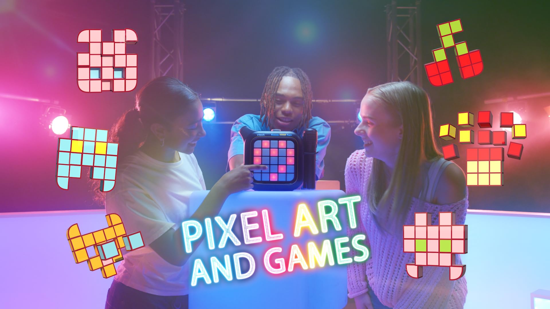 VTech Karaoke Light Party - Portable Bluetooth Karaoke Machine with 2 Wireless Microphones 5