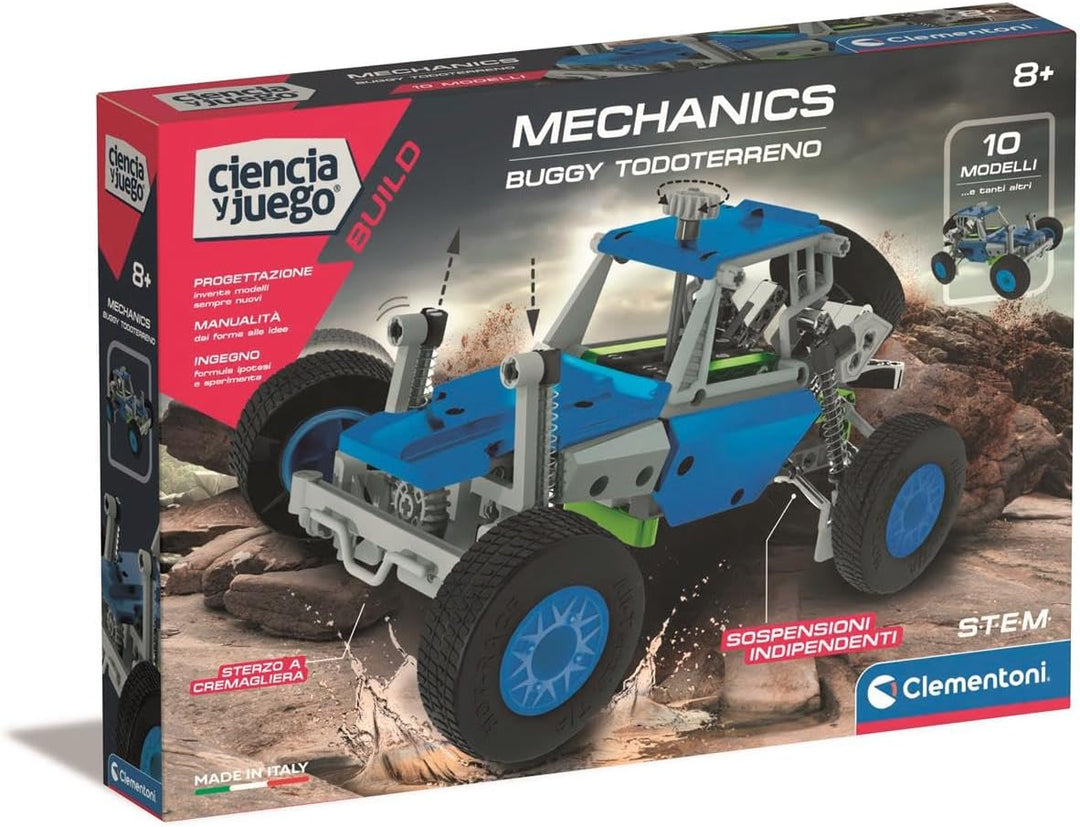 Clementoni Mechanichs Buggy - Motorised Off-Road Model Kit for Kids Aged 8+ (55565)