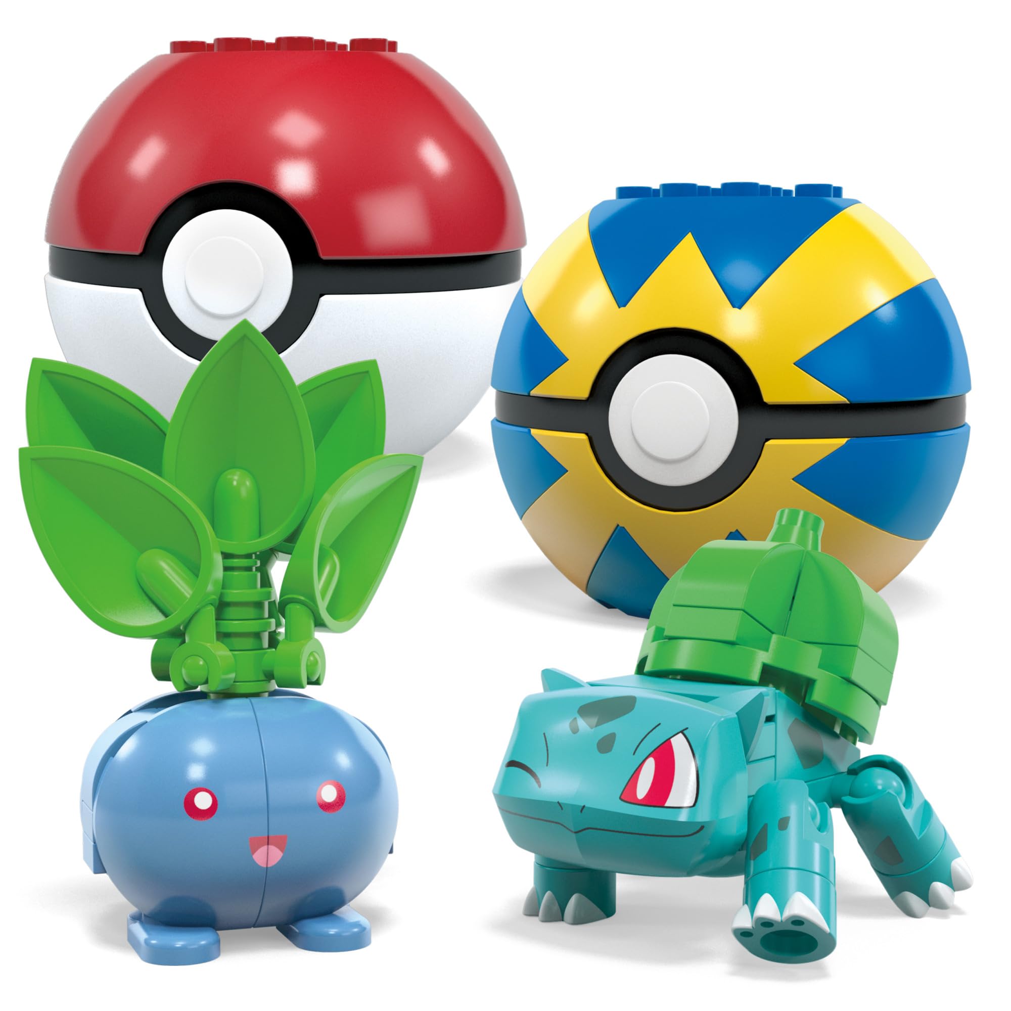 MEGA Pokémon Grass-Type Trainer Team Building Set - 118 Pieces, 4 Poseable Characters, Ages 6+ 4