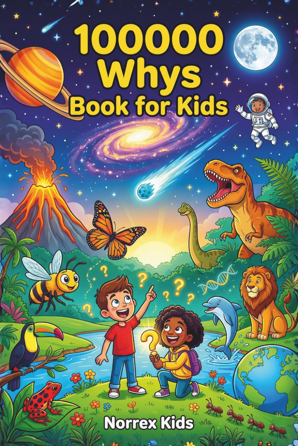 Norrex Kids 100000 Whys Book for Kids - Children's Encyclopedia for Ages 8-12 | Paperback