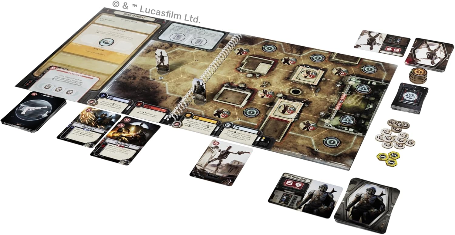 Unexpected Games Star Wars The Mandalorian Adventures Cooperative Board Game UG05 2