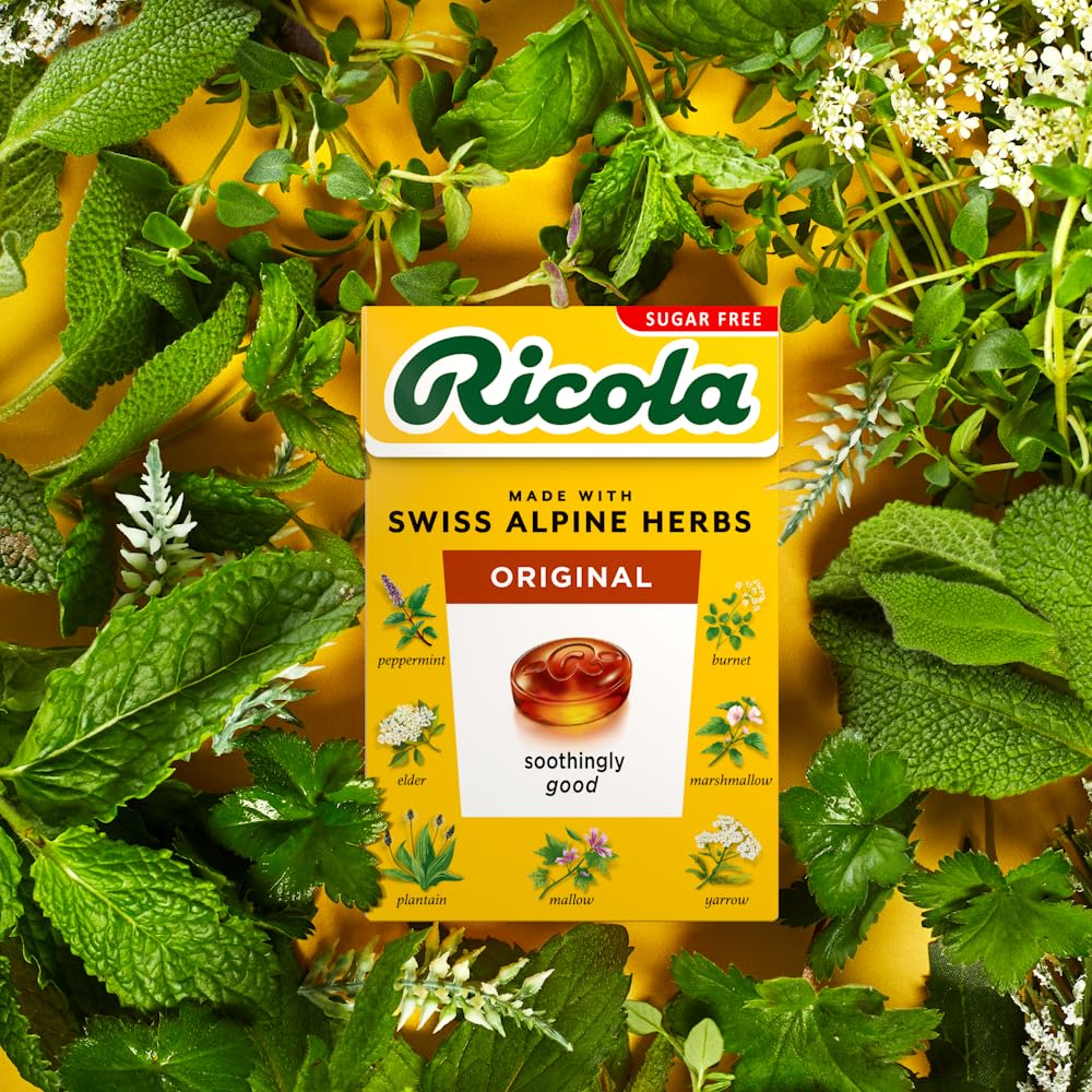 Ricola Original Sugar Free Swiss Herbal Sweets - 13 Alpine Herbs, Stevia Sweetened | 20 Boxes of 45g 5