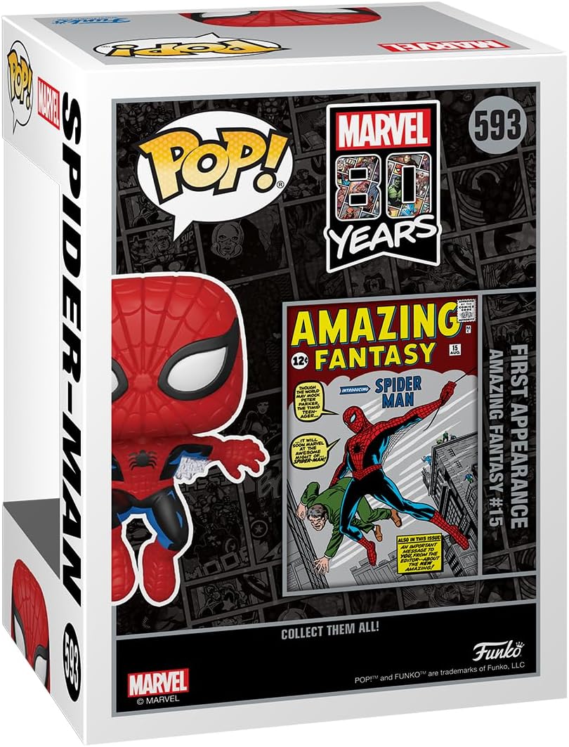 Funko Pop! & Tee Marvel Comics - Spider-Man Comic Cover Metallic Vinyl Figure & T-Shirt Bundle (77949)