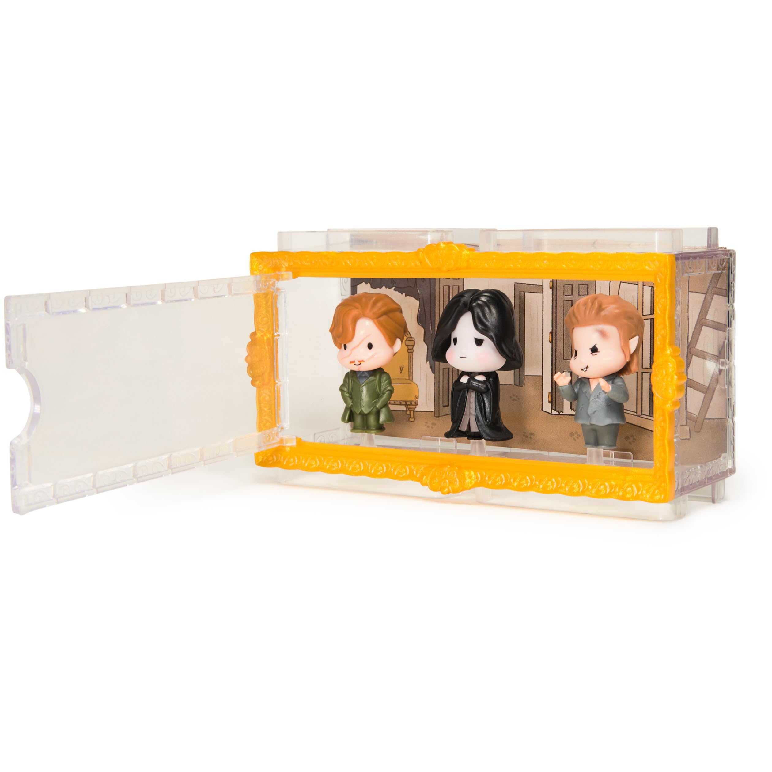 Wizarding World Harry Potter Micro Magical Moments Year 3 Figure Set - Remus Lupin, Severus Snape & Peter Pettigrew with Display Case 2