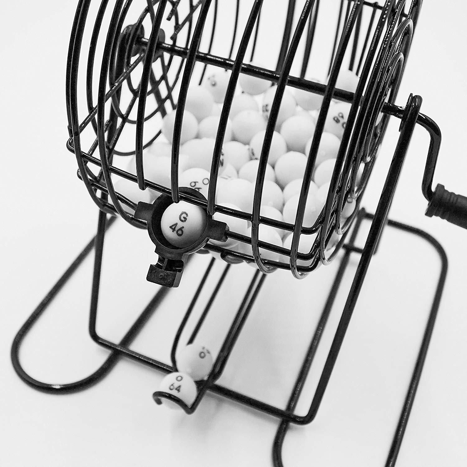 Global Gizmos 50690 Traditional Bingo Set - Includes Cage, 75 Balls, 18 Cards, 150 Markers | Family Game 2